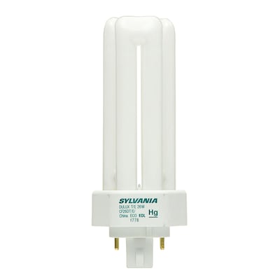 4 Pin G24q-1 Base Compact Fluorescent 2700K Satco S8329 13 Watt CFL Light Bulb CFD13W/4P/827/ENV 