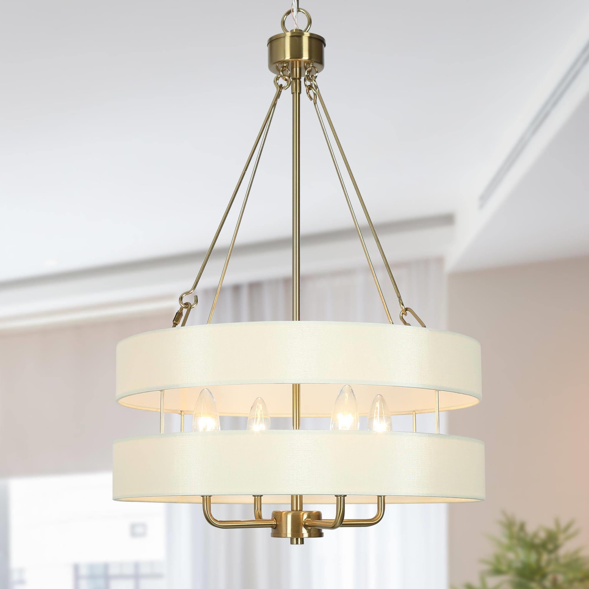 Uolfin ZVEYZM-LWS24768-08 Plano 4 -Light 16.9-in Polished Copper Semi Flush Mount Light