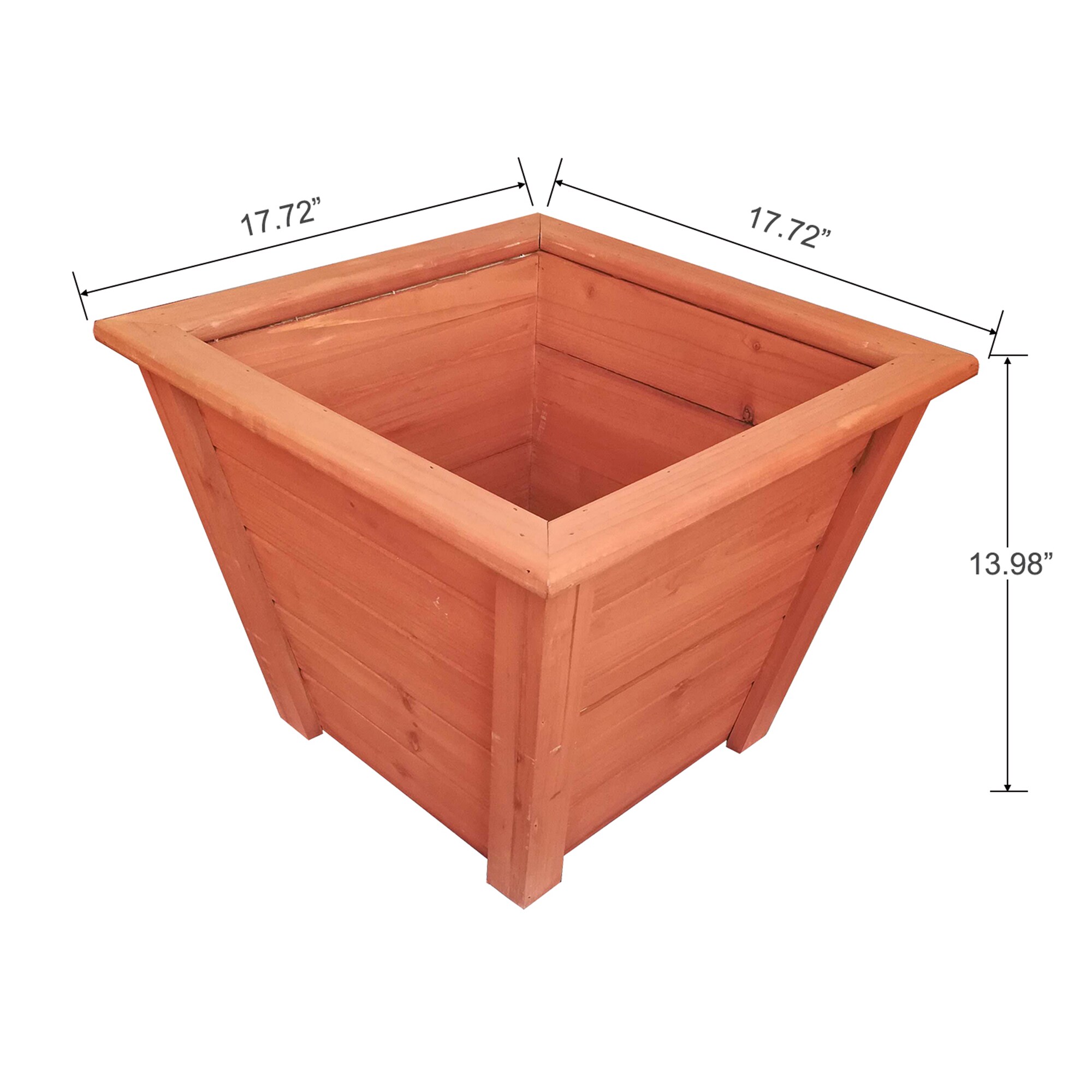 Natural Cedar Planter Boxes - 20W x 26L x 17H