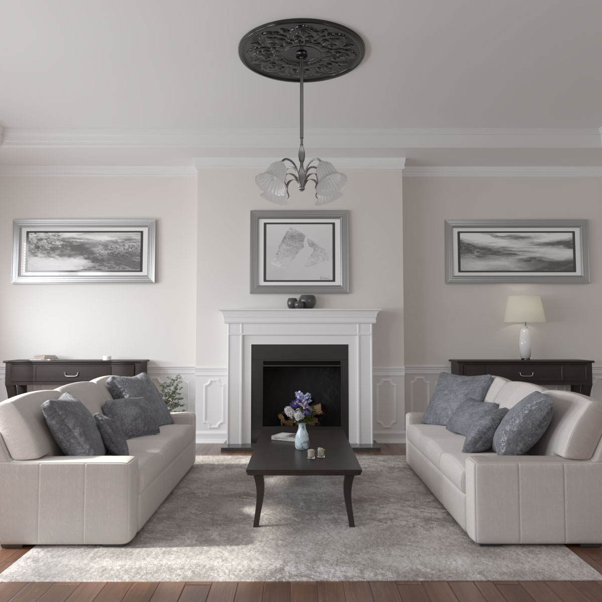 Ekena Millwork CM50LOBPS Ceiling-Medallions - View #4