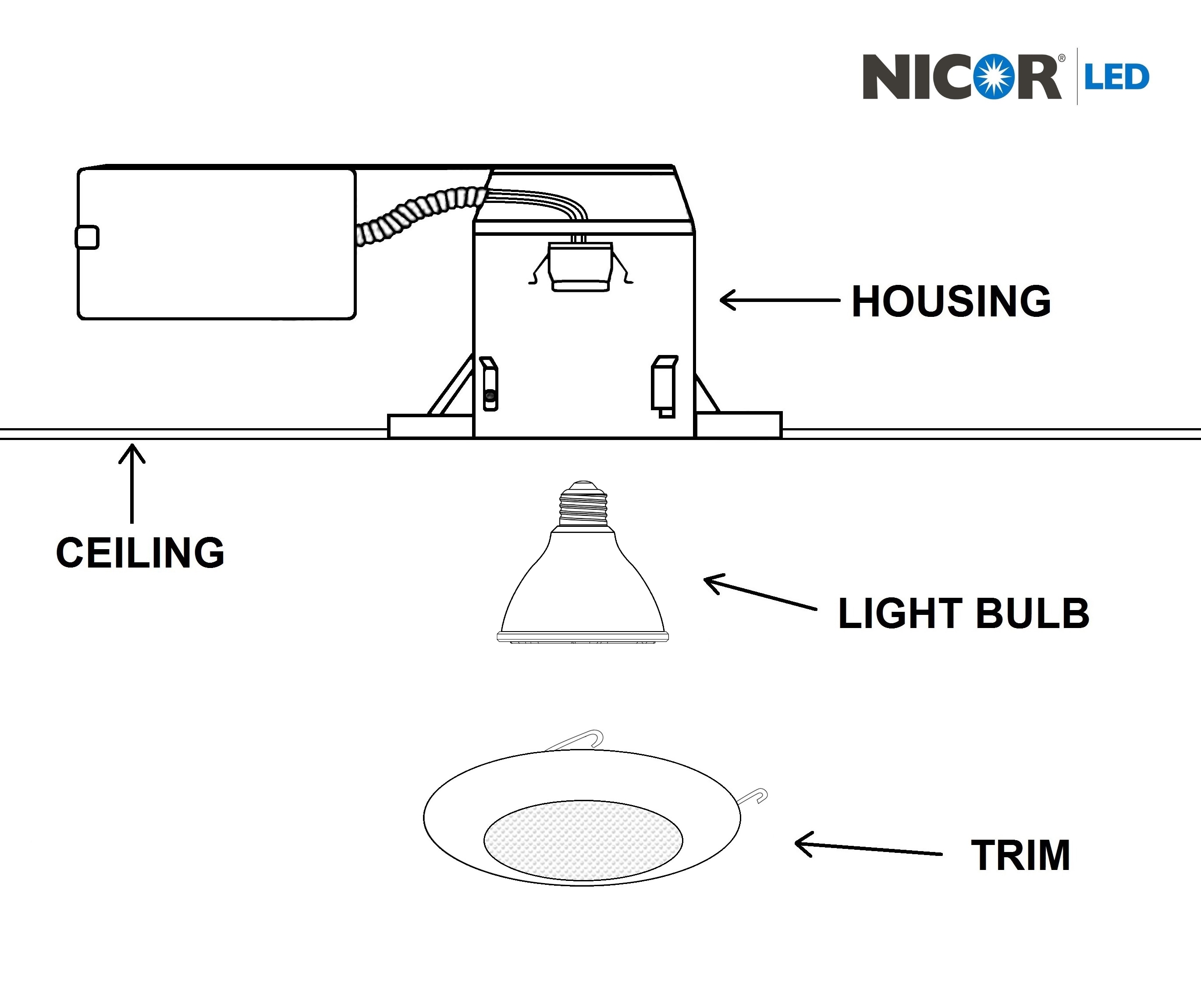 6'' White Glass Recessed Shower Trim