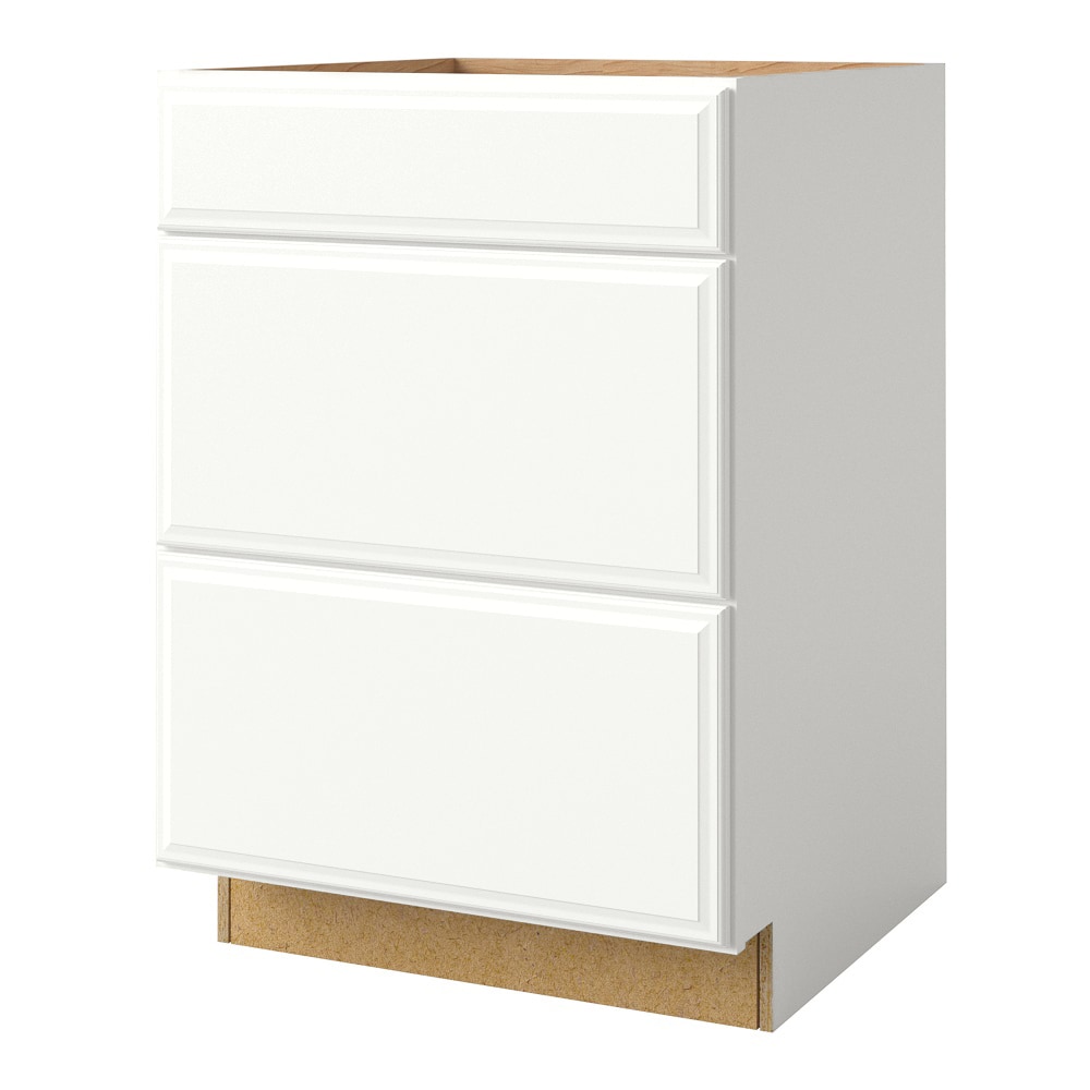 allen + roth 21240TS Tilson 24-in W x 34.5-in H x 24-in D Linen 3 -Drawers Drawer Base Fully assembled Cabinet (Raised Panel Square)