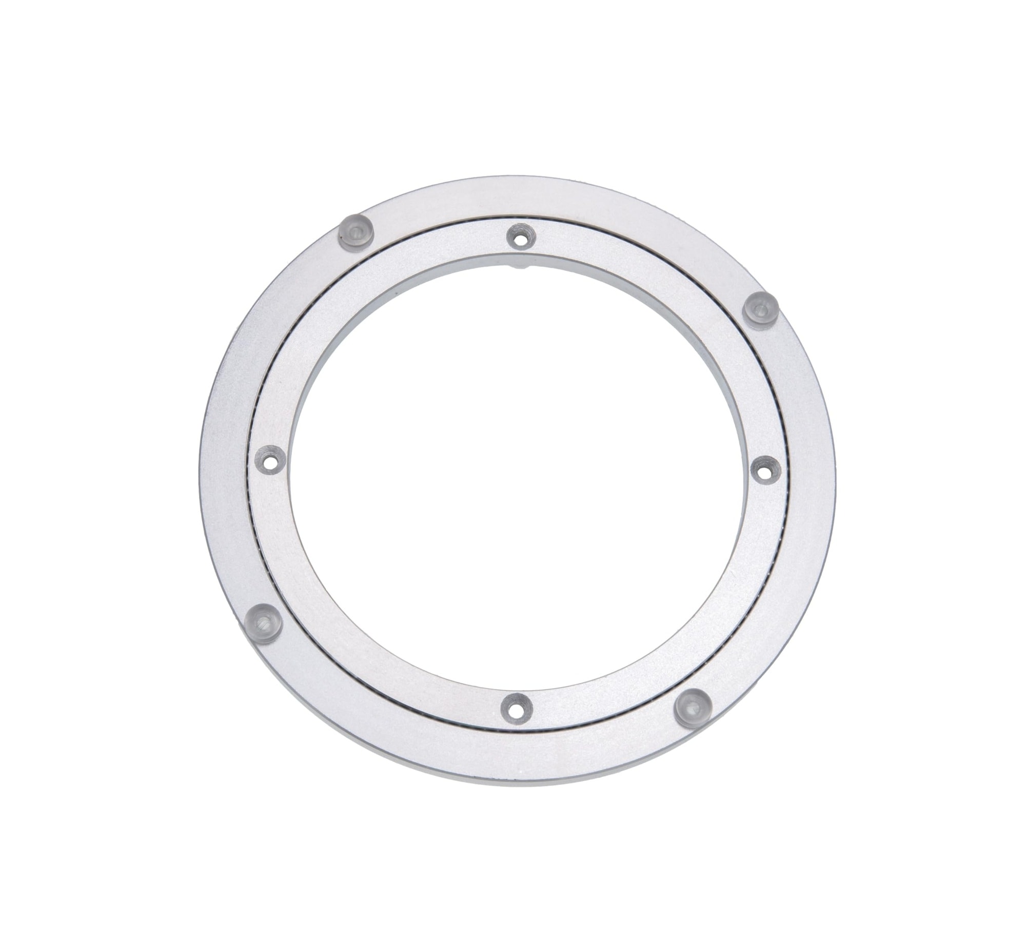 UUDULY  Aluminum Heavy Duty Lazy Susan Rotating Turntable Bearing Swivel Plate Hardware 8 inch Diameter durable home and garden accessory