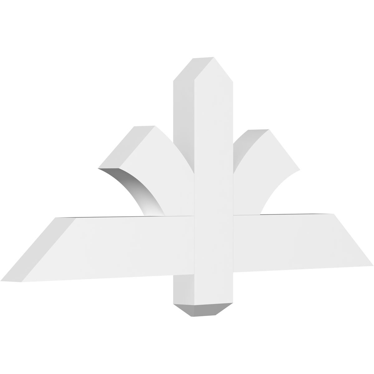 Ekena Millwork GBP036X15X0204RED00 Redmond White PVC Gable bracket