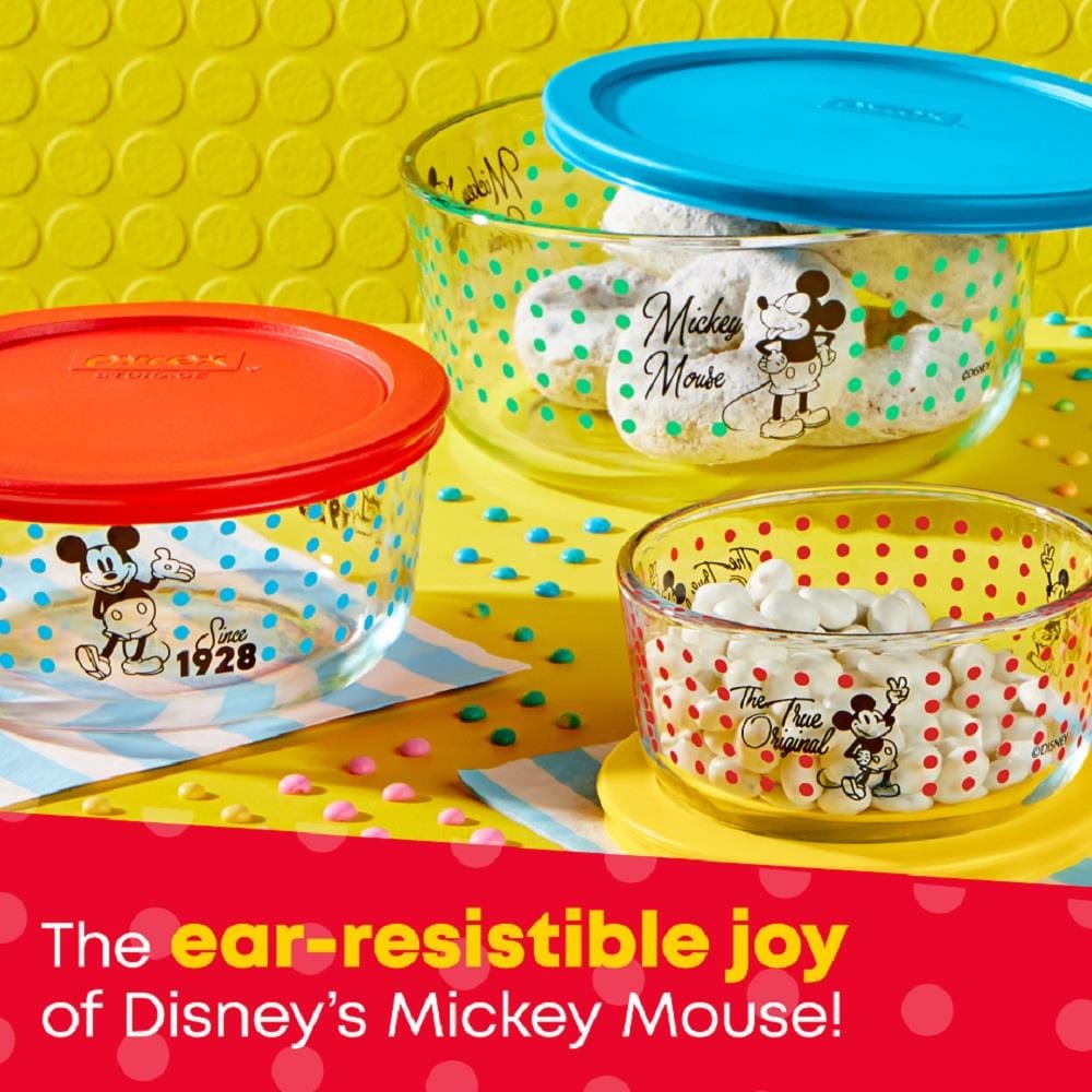 PYREX Disney 6 Piece Multisize Bpa-free Food Storage Container at
