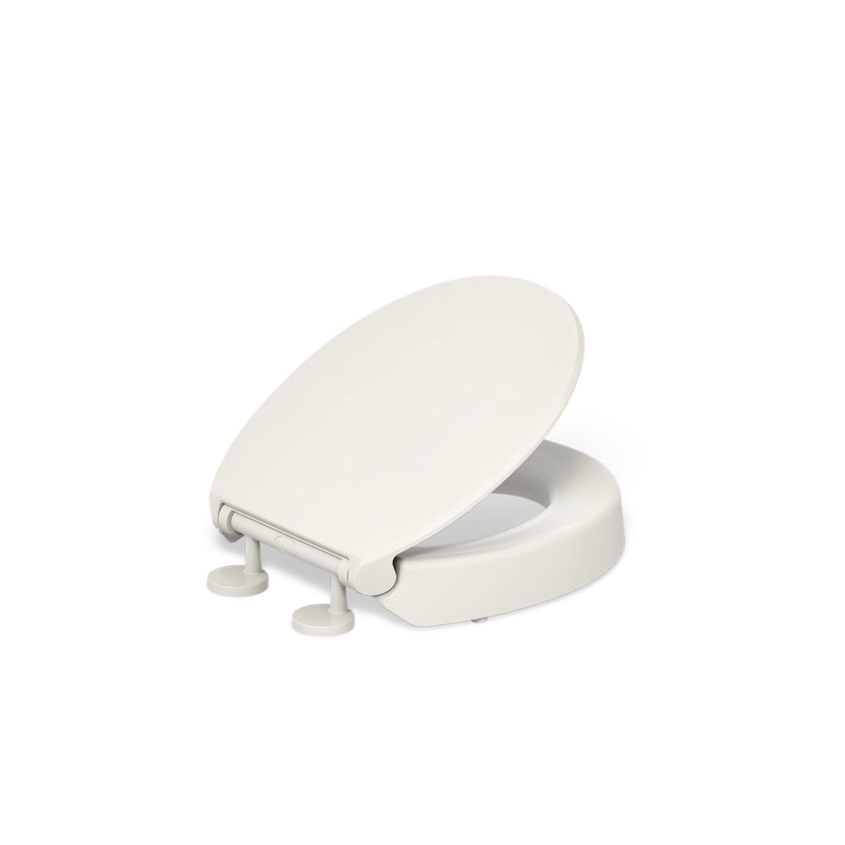 KOHLER 25876-96 Plastic Biscuit Round Soft Close Toilet Seat