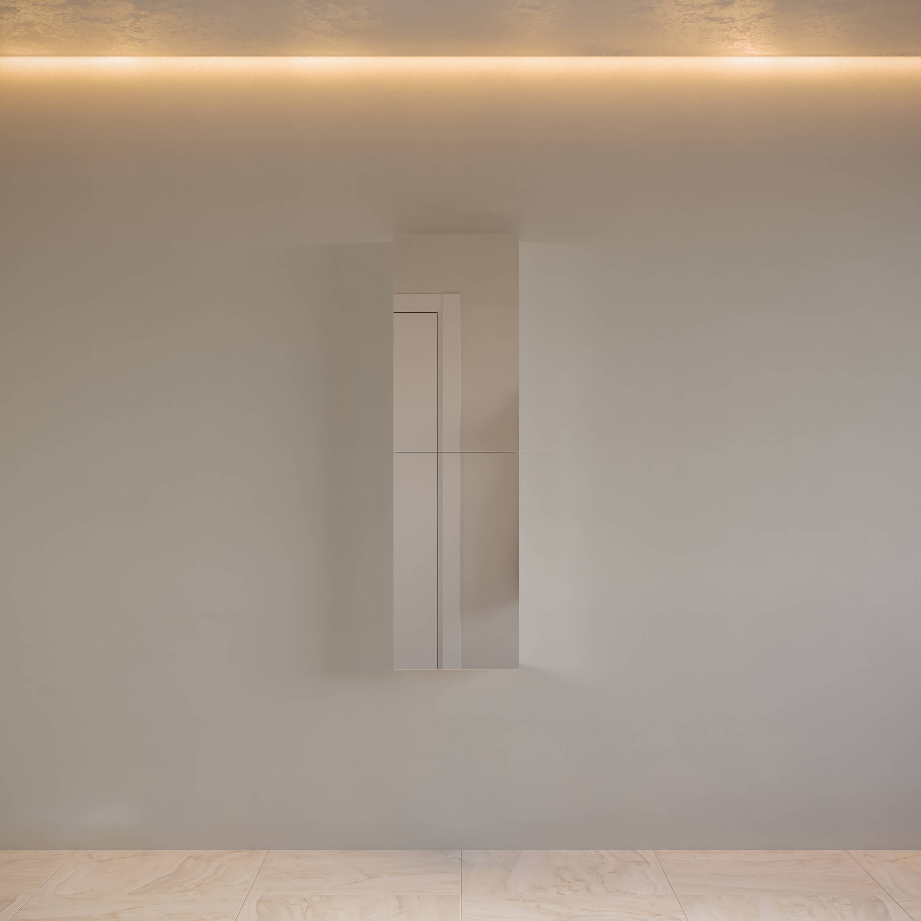 Fresca FMC8030 Senza 15-in x 52-in Surface/Recessed Mount Mirror Mirrored Rectangle Medicine Cabinet