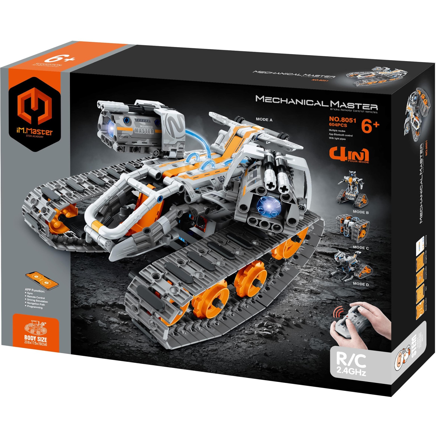 iM.Master G6973676041261 Remote Control Building Set with Lights and Battery