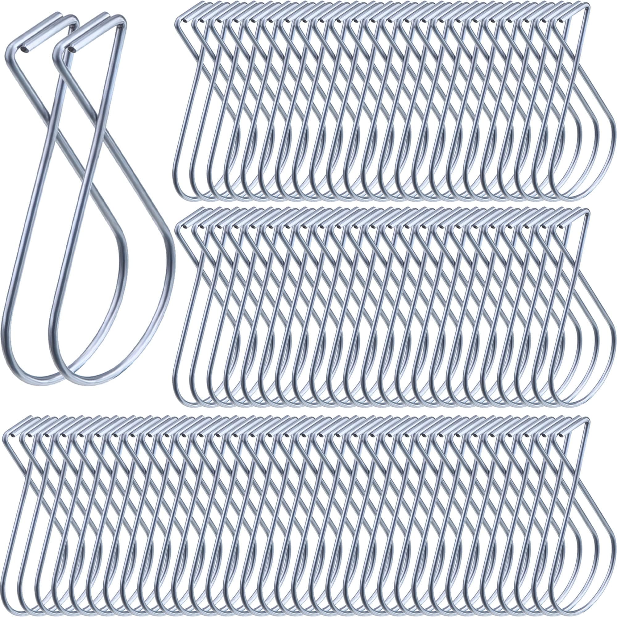 Phyfalip  30 Pack Hook Clips Ceiling Tile Hooks T-bar Drop Ceiling Clips for Hanging Signs Decorations Posters and Lights from Suspended Tile