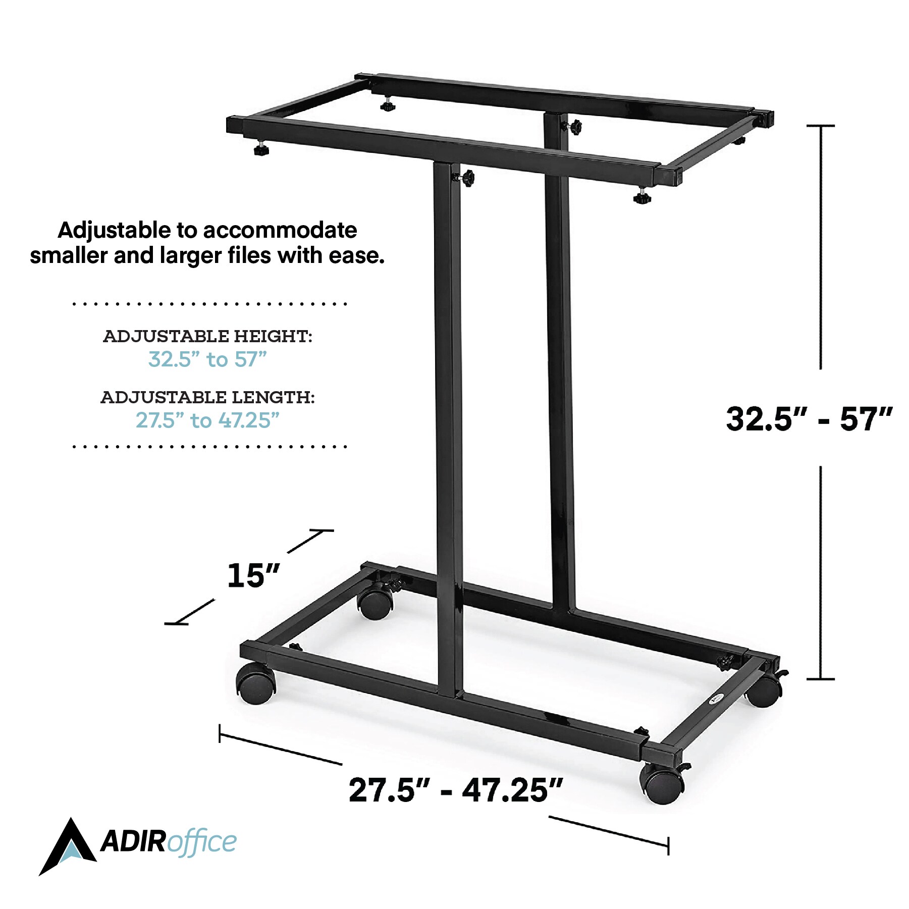 AdirOffice 614-BLK-KIT1 Office-Accessories - View #7