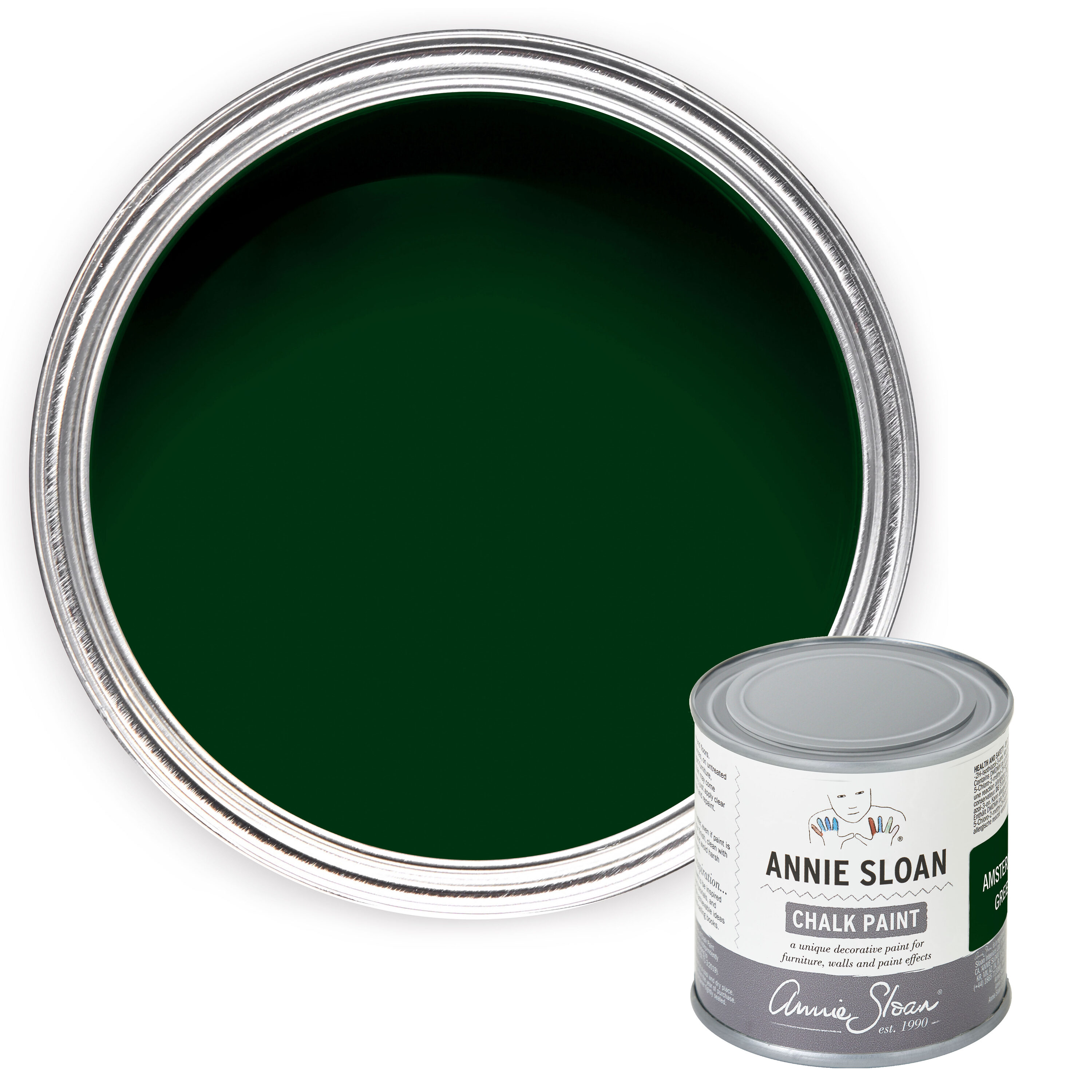 Annie Sloan P018AMS.1201.01 Flat Amsterdam Green Chalky ( 4-fl oz )