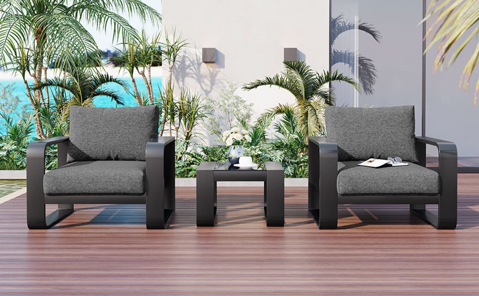 Nestfair HPGO227E Patio-Conversation-Sets - View #2
