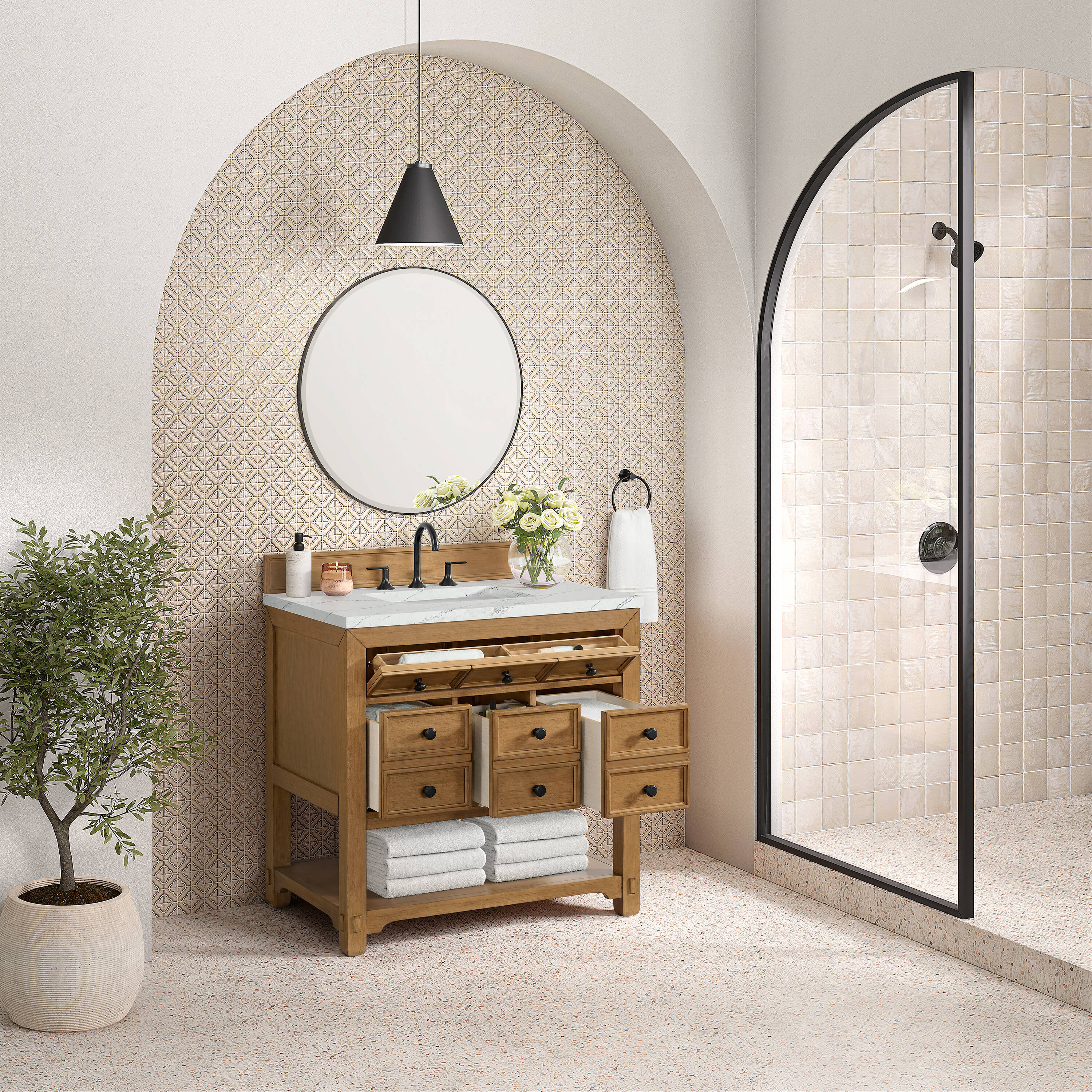 James Martin Vanities 505-V36-AMB-3ENC Bath-Vanity-Combo - View #4