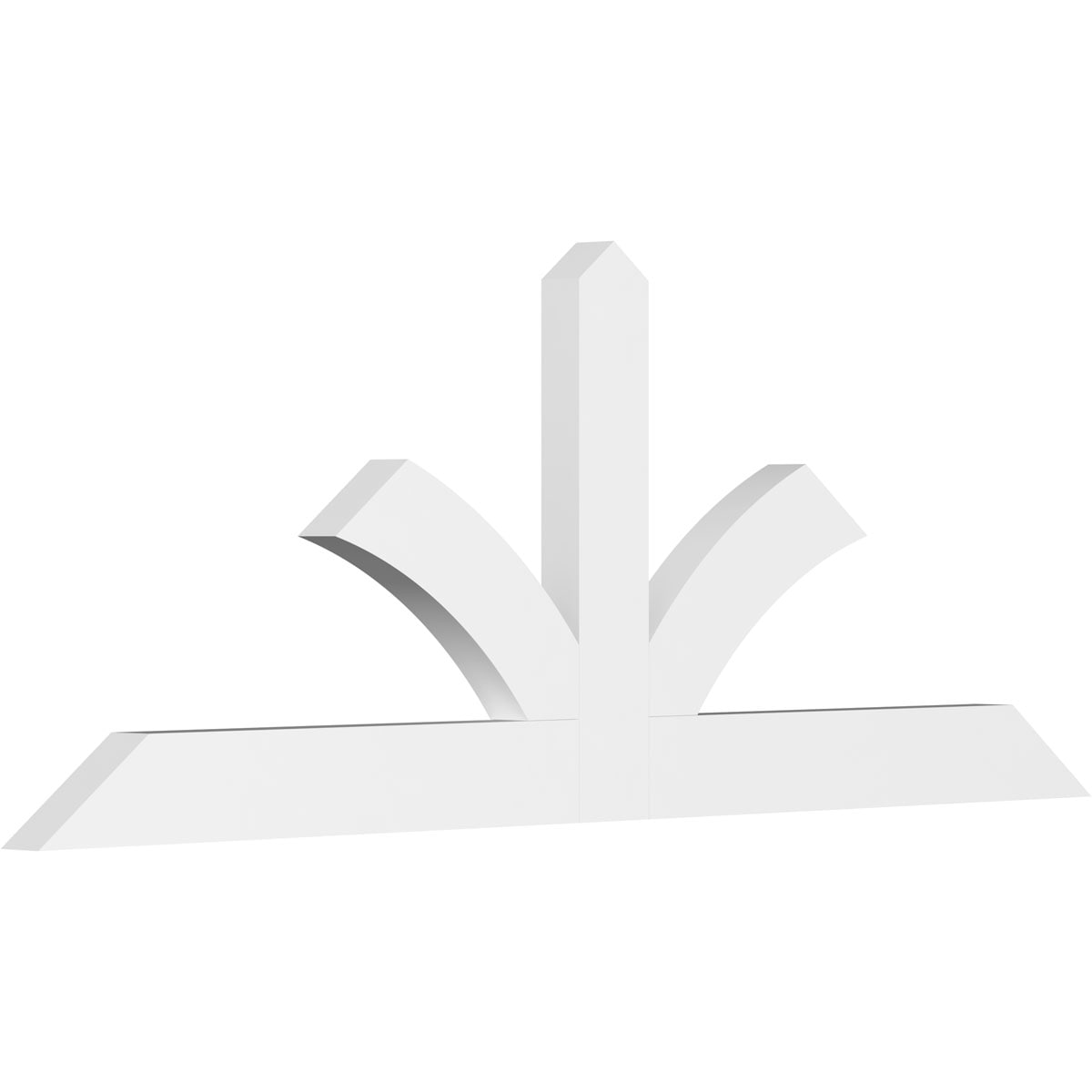 Ekena Millwork GBP060X23X0204RIC00 Richland White PVC Gable bracket