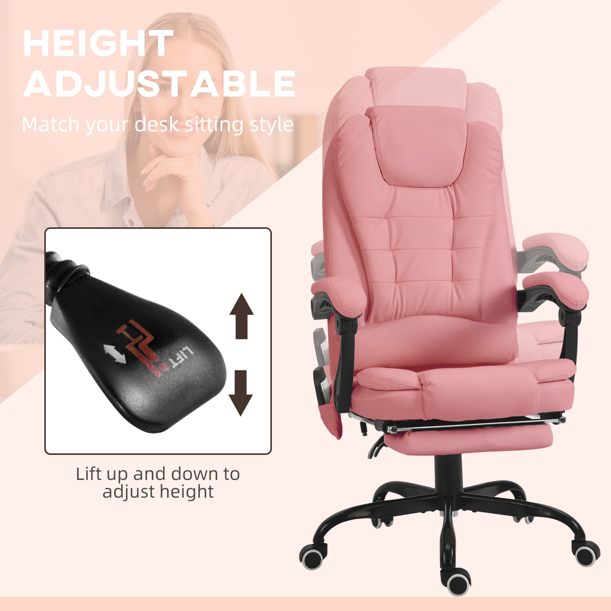Vinsetto 921-342V81PK Office-Chairs - View #4