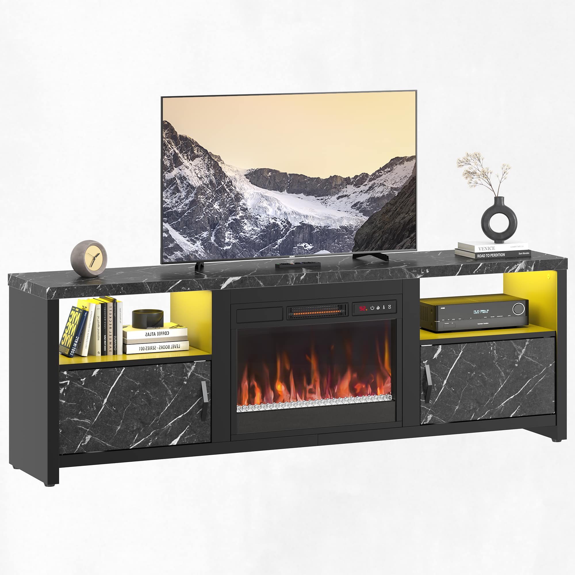 Bestier LOW-L101217ZFP-BLKM2 Electric-Fireplaces - View #5