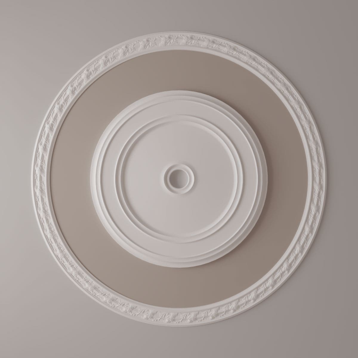 Primed Architectural Tristan Ceiling Ring Kit 67 3/8" x 58 5/8"