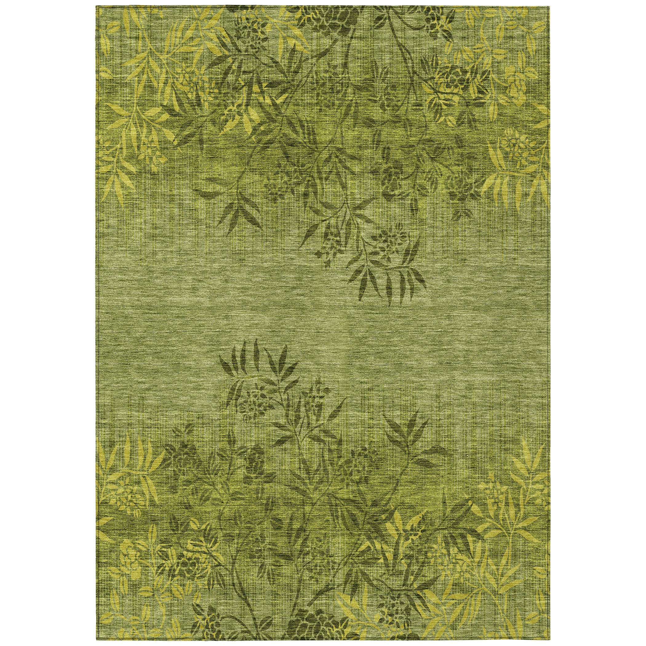 Addison Rugs ACN673OL9X12 Chantille ACN673OL 9 x 12 (ft) Polyester Olive Rectangular Indoor/Outdoor Geometric Machine washable Area rug