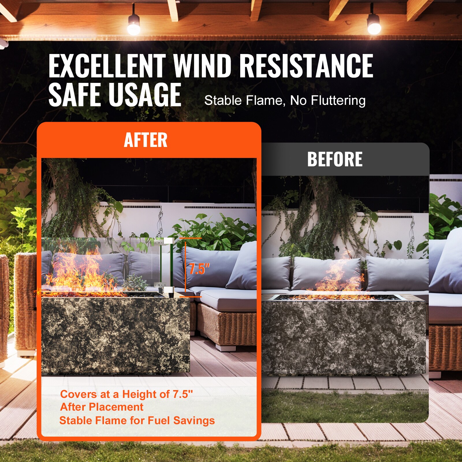 VEVOR SCHKFFZGHBLZ02328V0 Fire-Pit-Covers - View #2