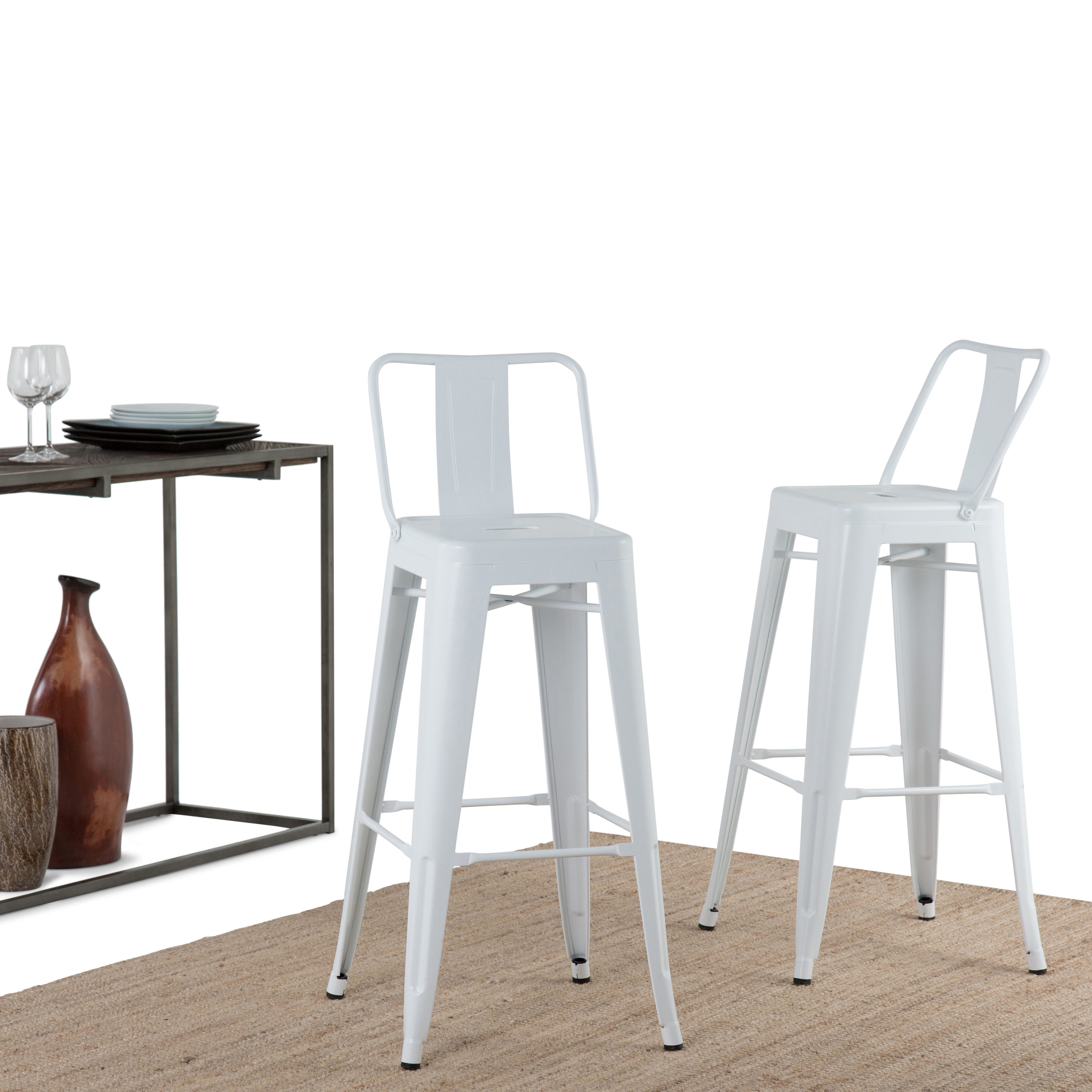 Simpli Home AXCRAY30-01-WH stools - View #8