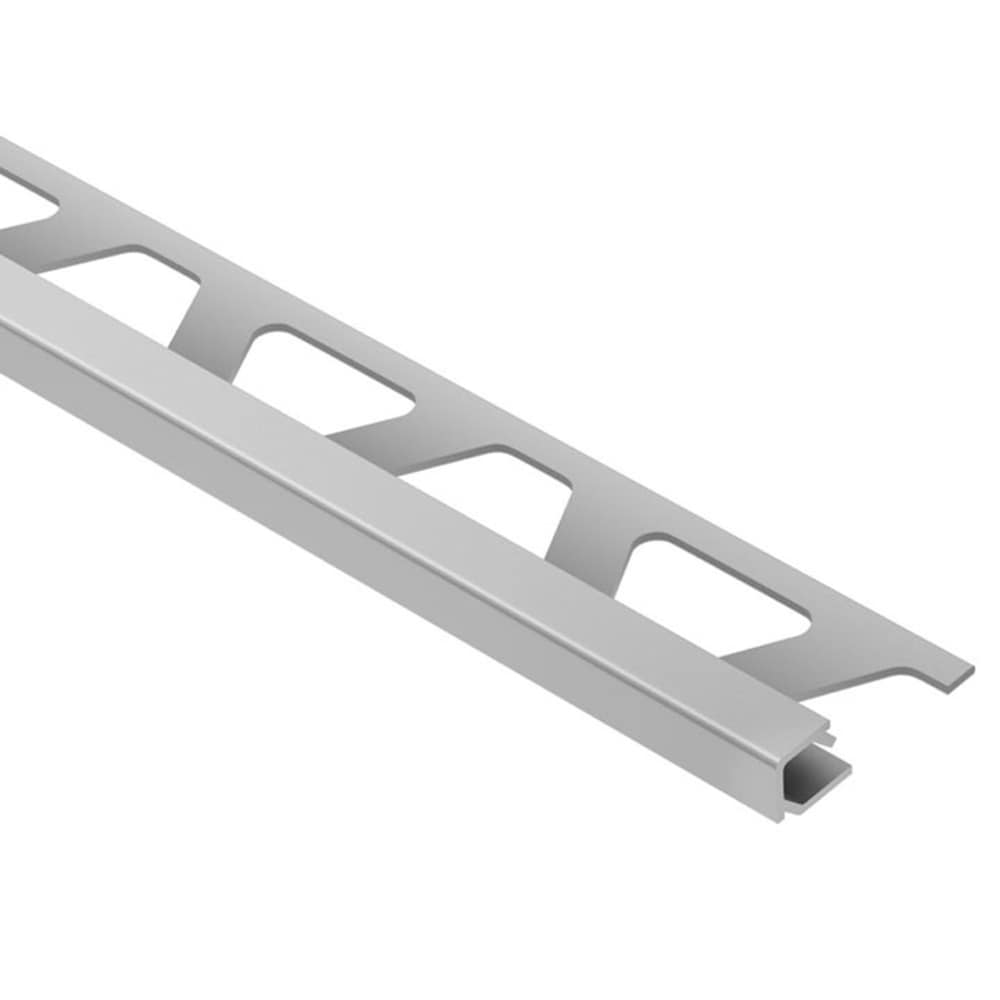 Schluter Systems Q80AE Quadec 0.313-in W x 98.5-in L Satin anodized aluminum Aluminum Square edge Tile Edge Trim