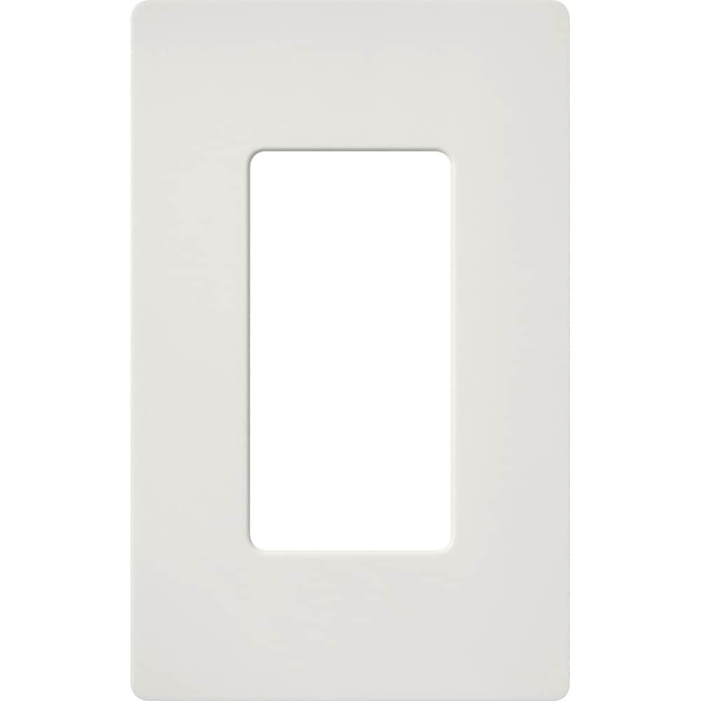 Lutron SC-1-LG Claro 1 -Gang Standard Size Lunar Gray Plastic Indoor Screwless Decorator Wall Plate