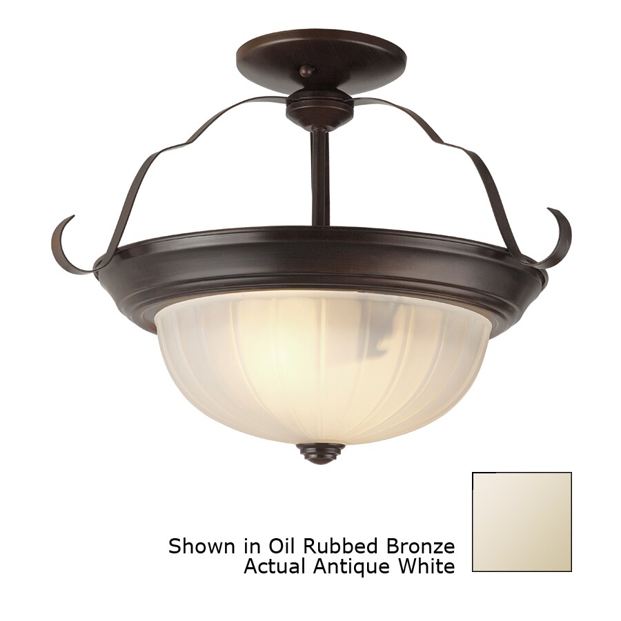 Lucid Lighting 13213 AW 2 -Light 13-in Semi Flush Mount Light