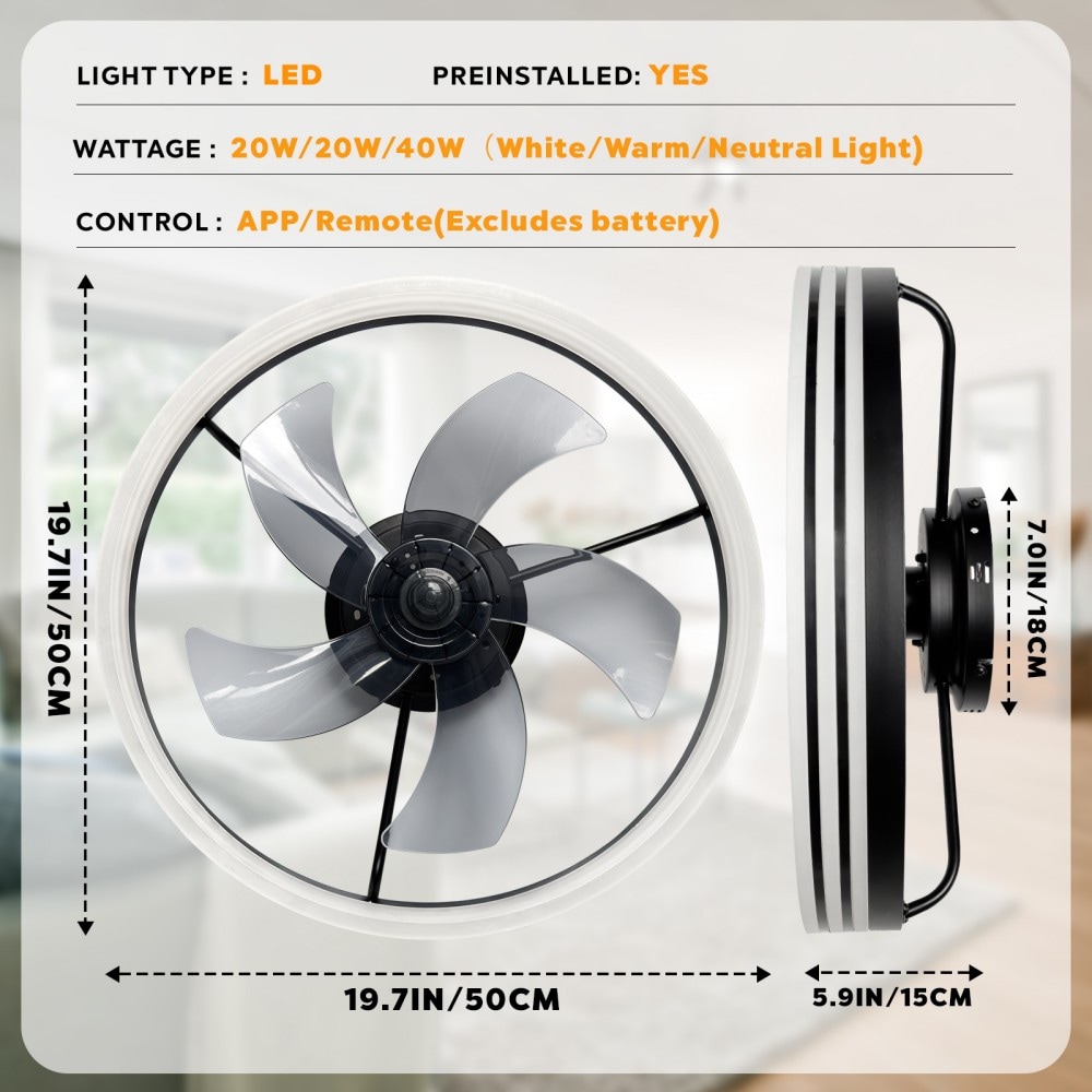 Ltemziiy A01-001C-BK Ceiling-Fans - View #8