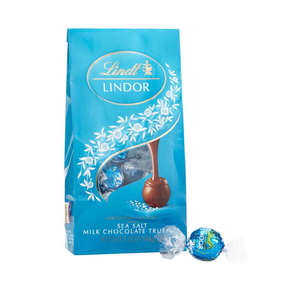 Lindor Milk Chocolate with Sea Salt Truffles, 5.1 oz, 3 Pack