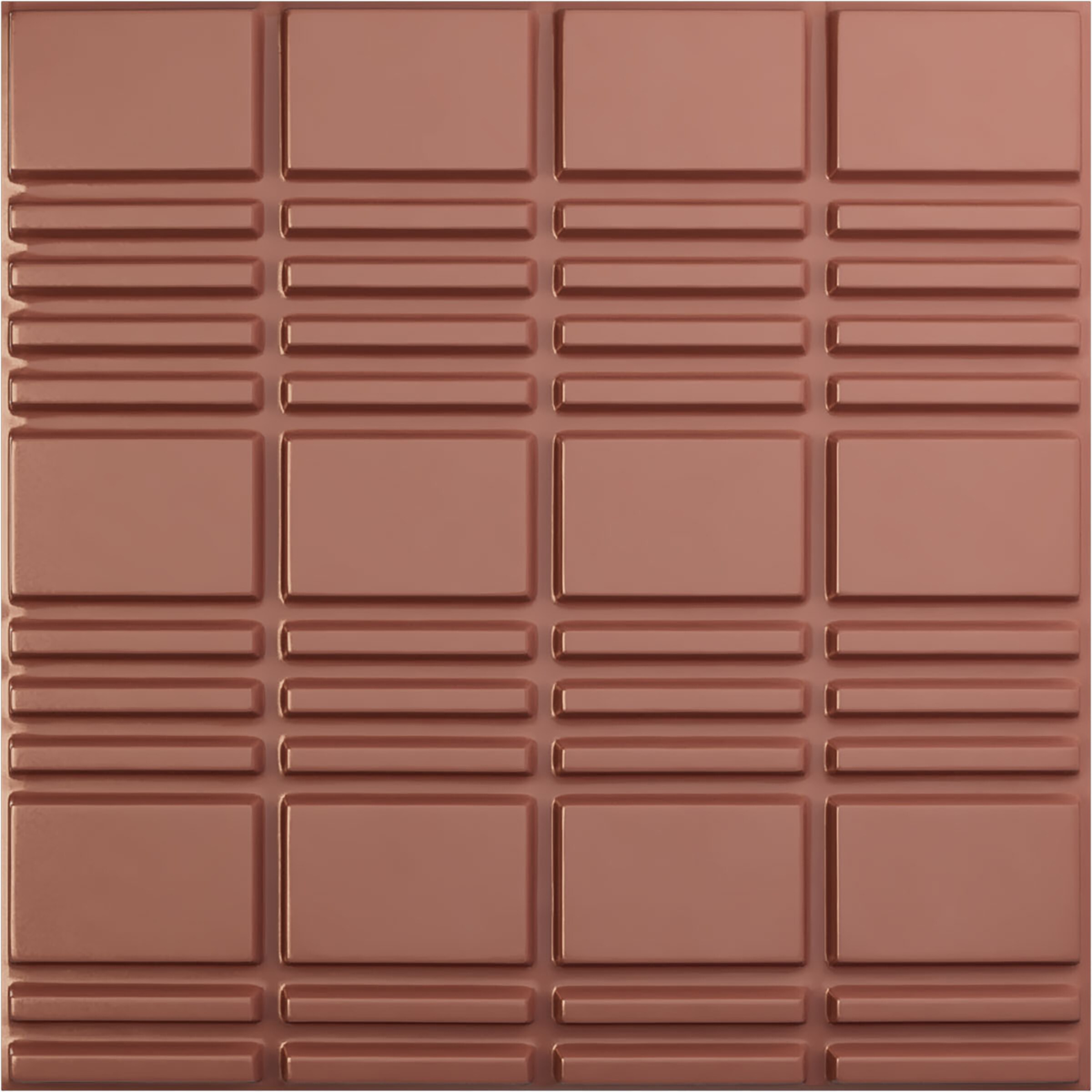 Ekena Millwork WP20X20SDFCP-CASE-12 19-5/8-in x 19-5/8-in Embossed Paintable/Stainable Pink PVC Wall Panel ( 12 -Pack, Covers 32.04-sq ft )