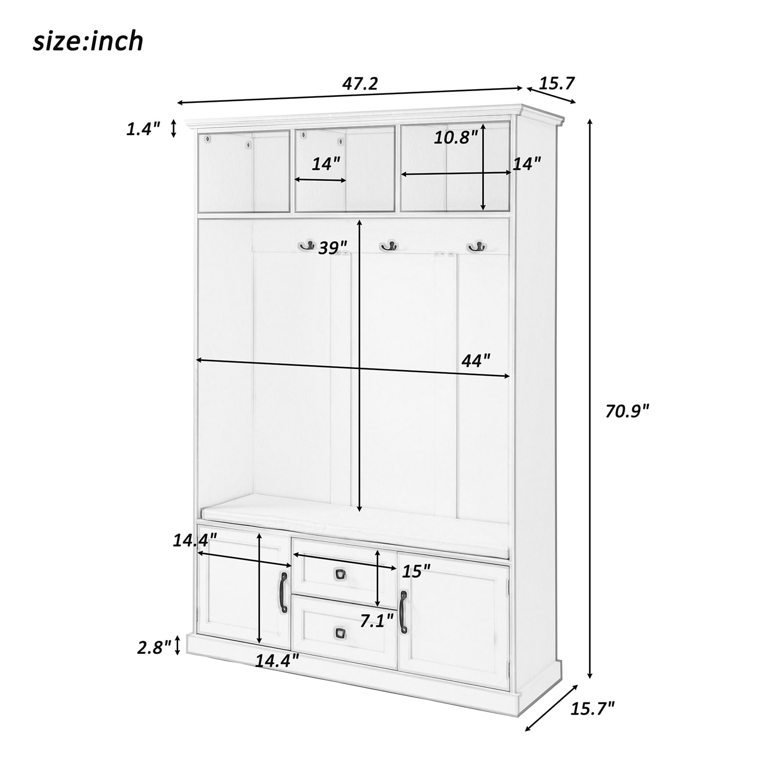 Mondawe MA-N257034AE Garment-Racks - View #12
