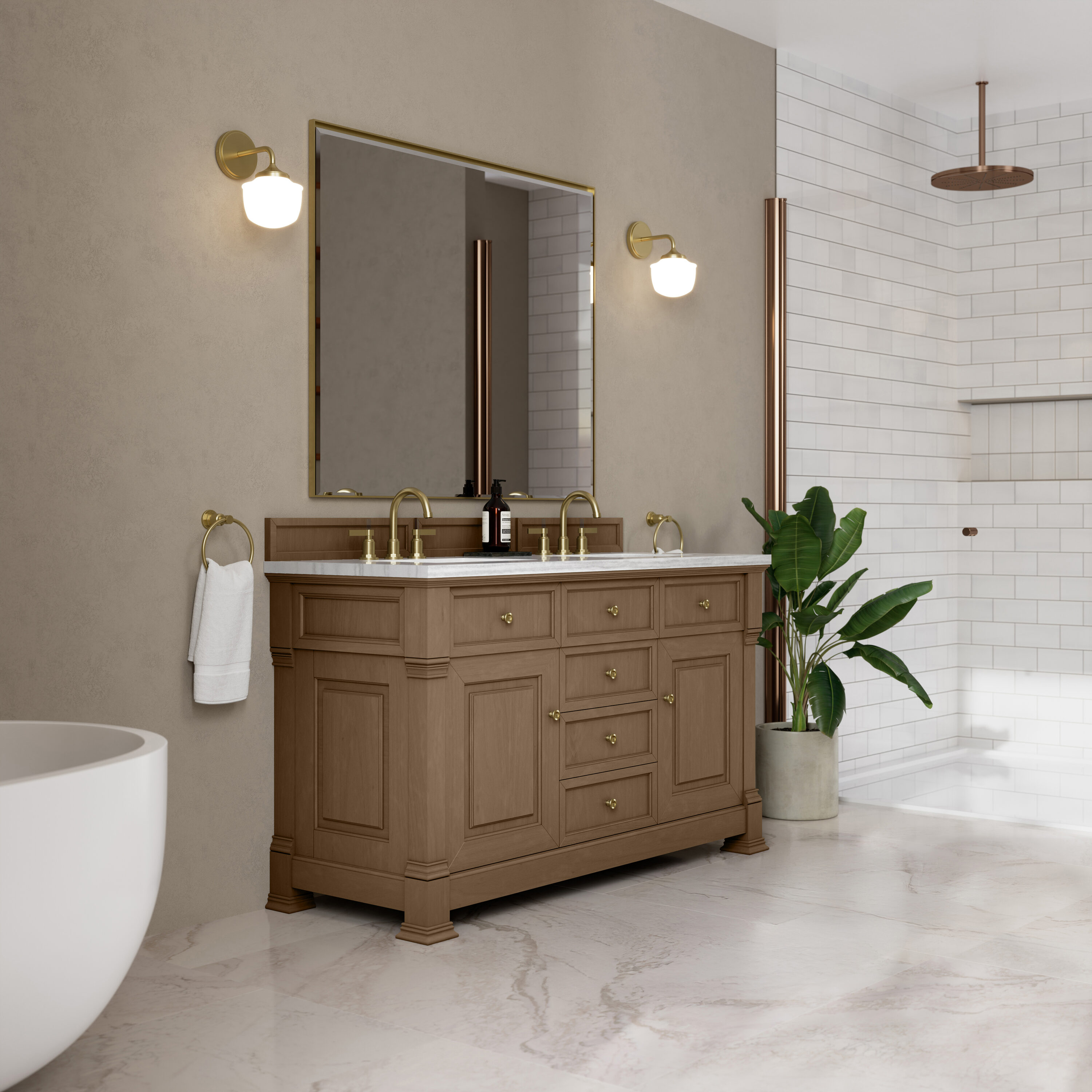 James Martin Vanities 547-V60D-PCN-3AF Bath-Vanity-Combo - View #4