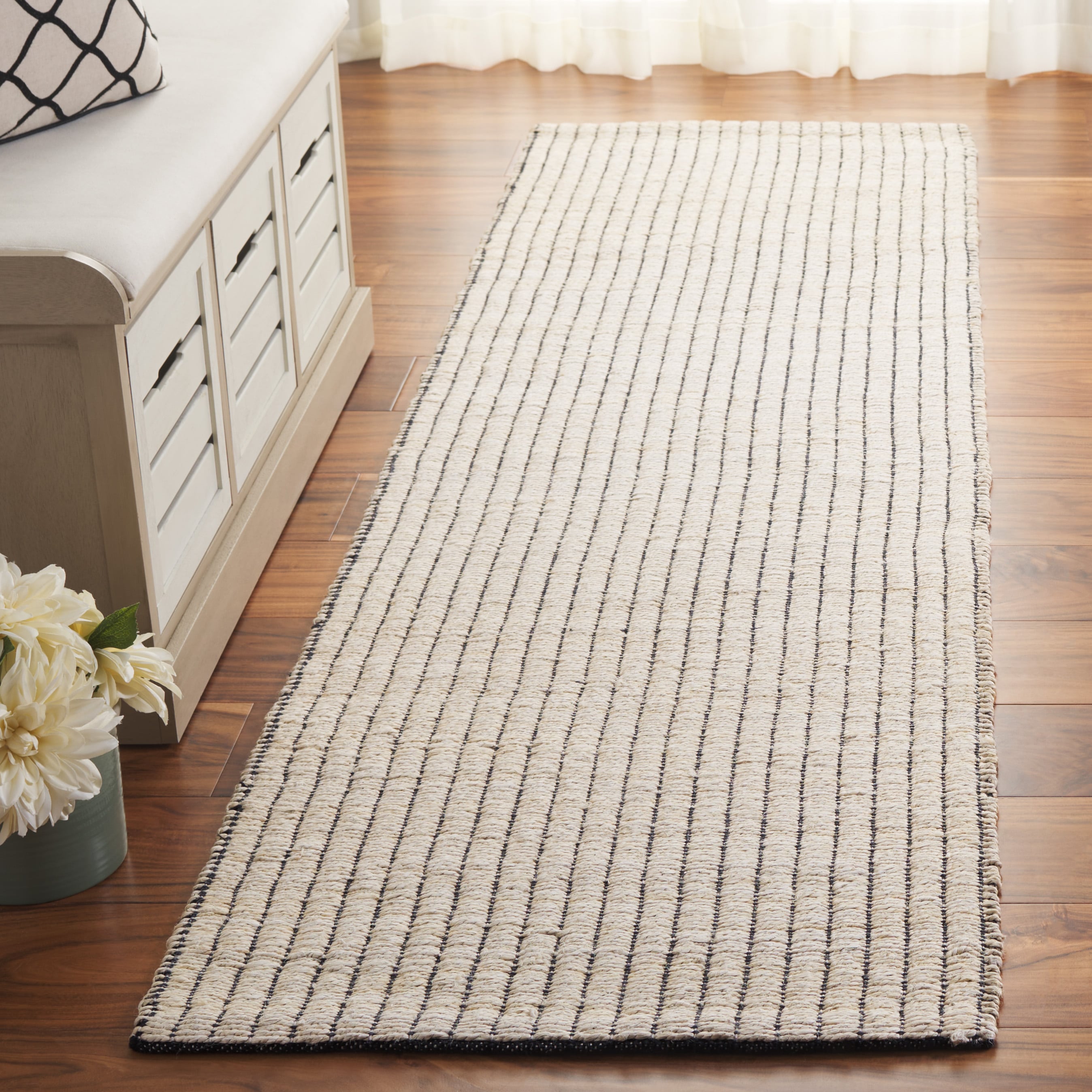 Natural Fiber 778A Ivory 2 x 8 Rectangular Runner rug