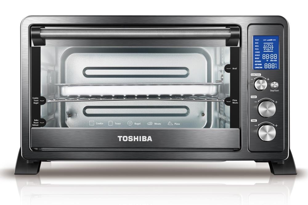 Toshiba AC25CEW-chbs Digital Convection Toaster Oven, Black Stainless