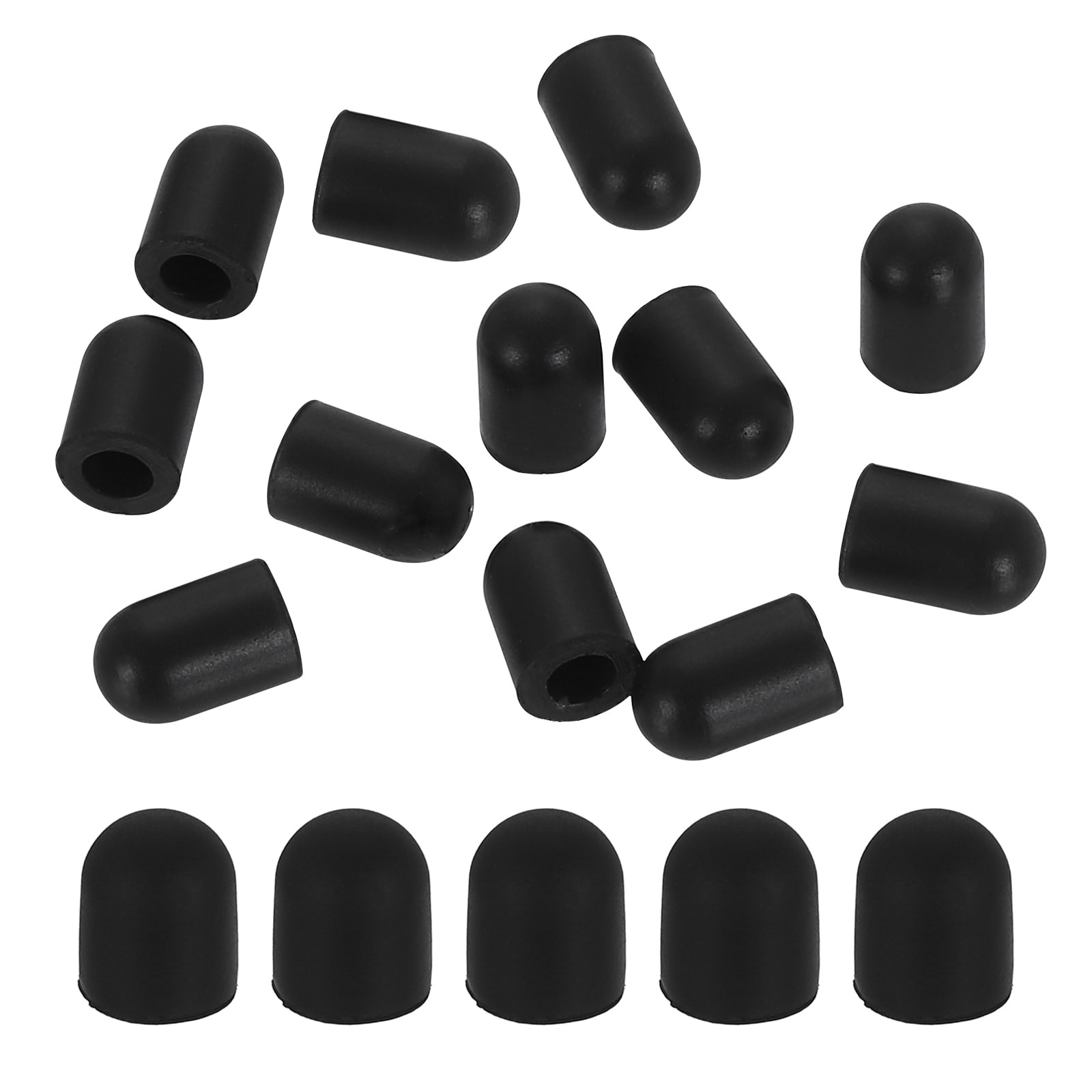 PATIKIL 100pcs 5.0mm (0.2-Inch) Stylus Pen Tips Conductive Rubber Capacitive Touch Panel Pens Tip for Mobile Phones Computers Tablets E-readers Smart Drawing Boards Black #S26051500UX8651