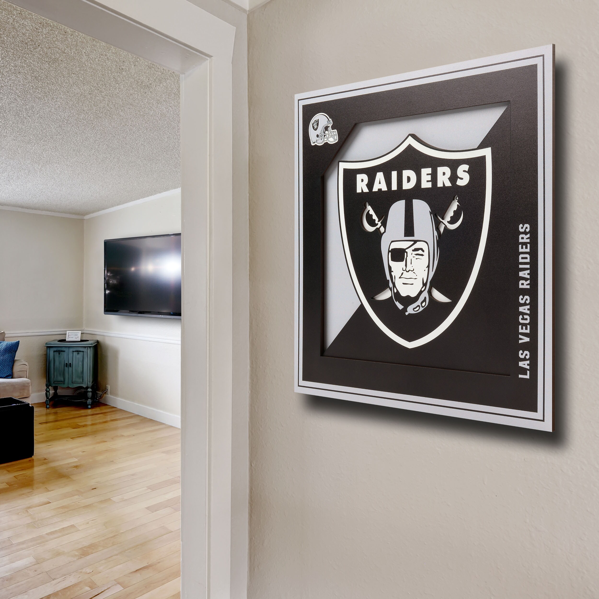 Las Vegas Raiders Black Chrome Frame