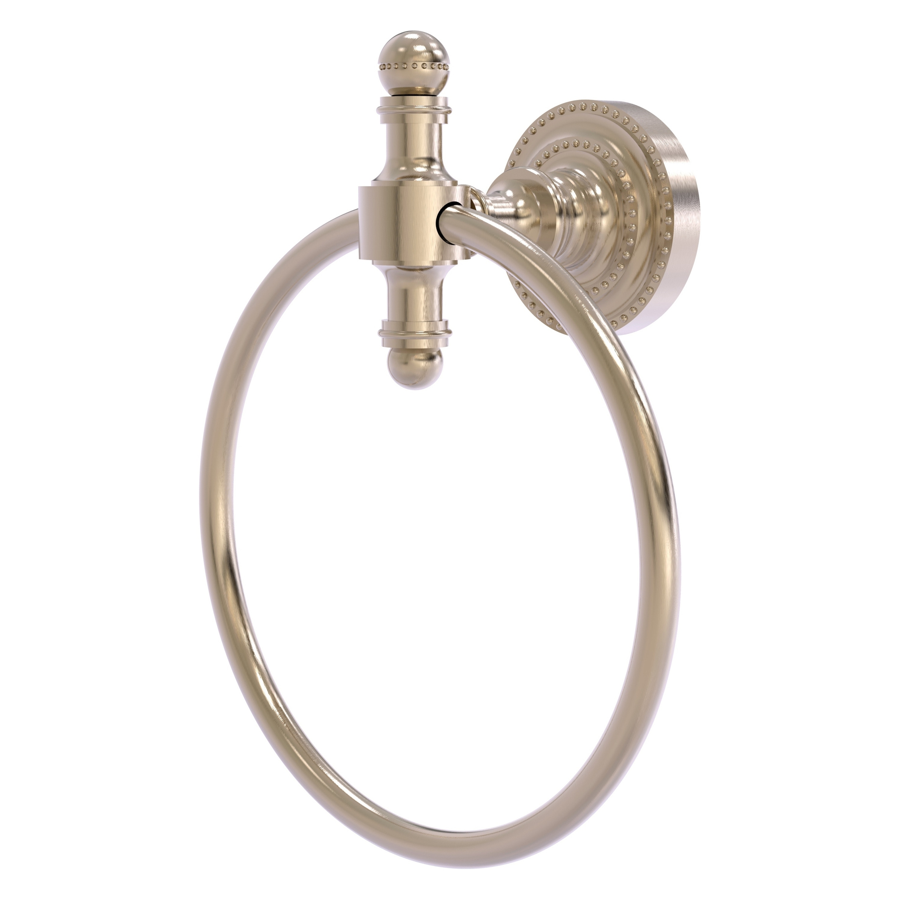 Allied Brass RD-16-PEW Retro Dot Antique Pewter Wall mount Single Towel Ring
