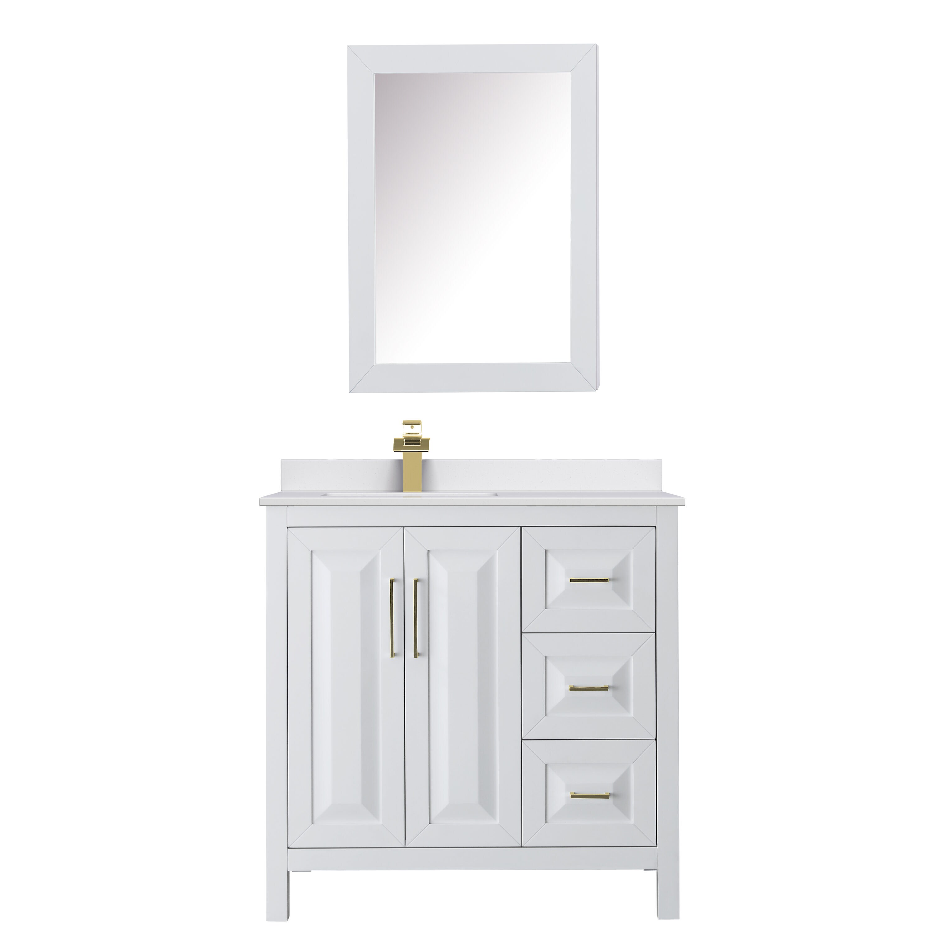 Wyndham Collection WCV252536SWGWCUNSM24 Bath-Vanity-Combo - View #3