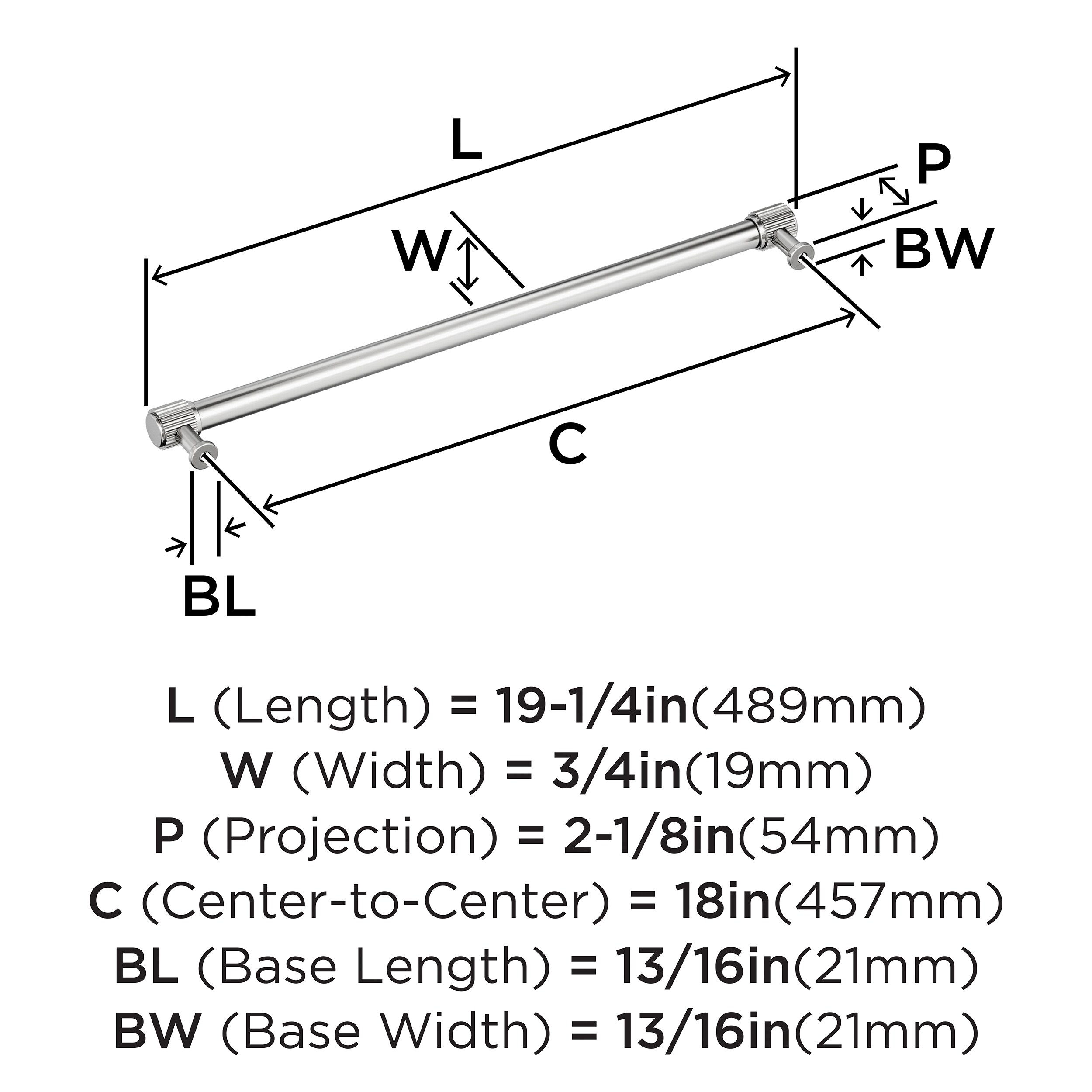 Amerock BP37811PN Cabinet-Pulls - View #4