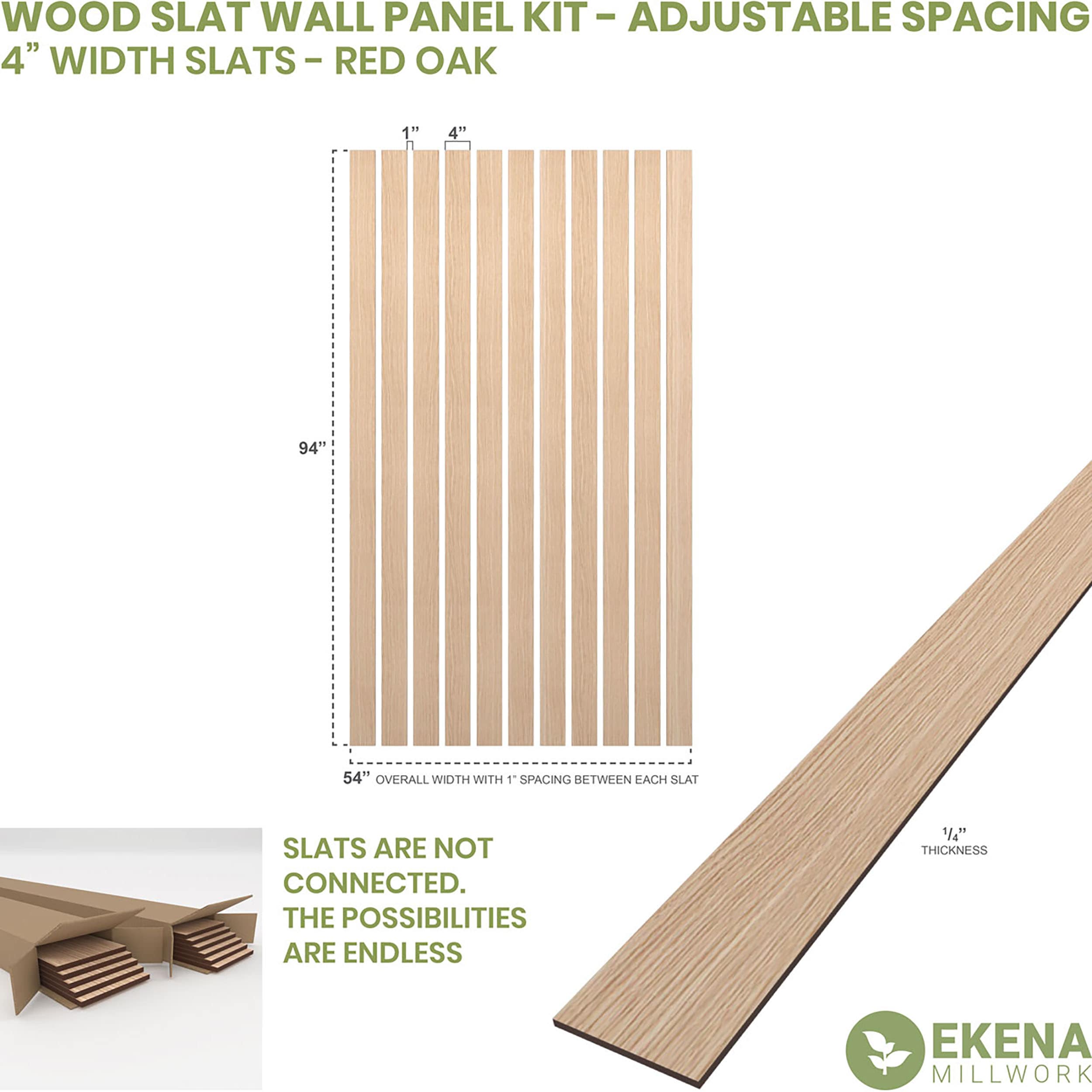 Ekena Millwork SWW55X94X0250RO Wall-Planks - View #2