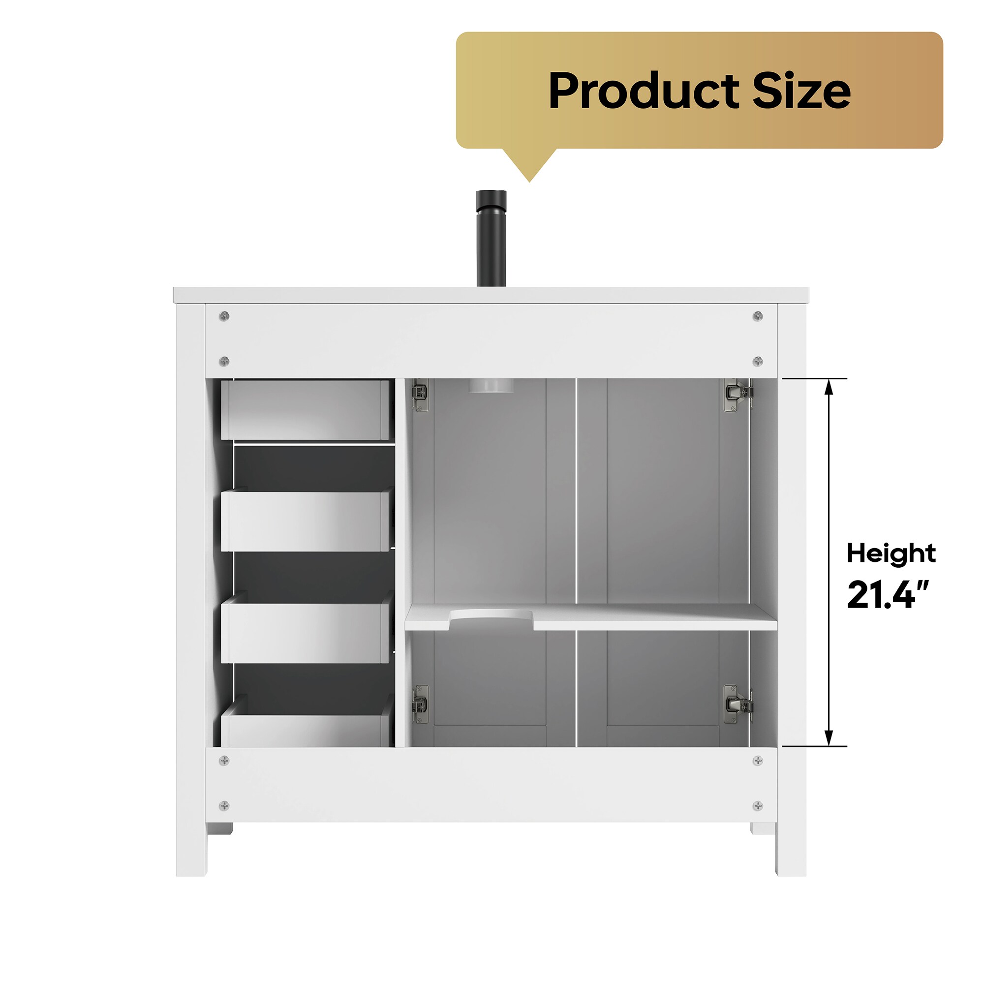 DELUXE LIVING V24033KD-36W Bath-Vanity-Combo - View #10
