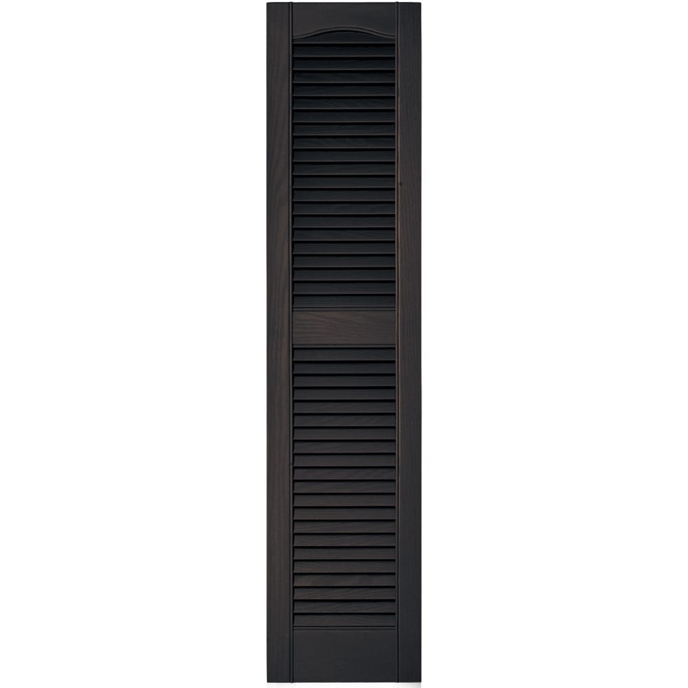 Vantage V1711252010 12-in W x 52-in H Musket Brown Louvered Exterior Shutters ( 1 -Pack )
