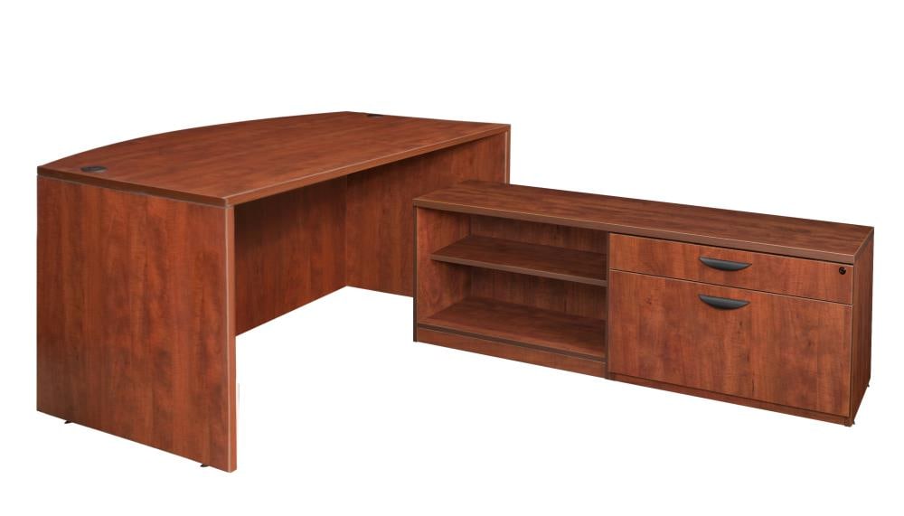 Regency LLDSLCBF7135CH Legacy 80-in Red Modern/Contemporary L-shaped Desk