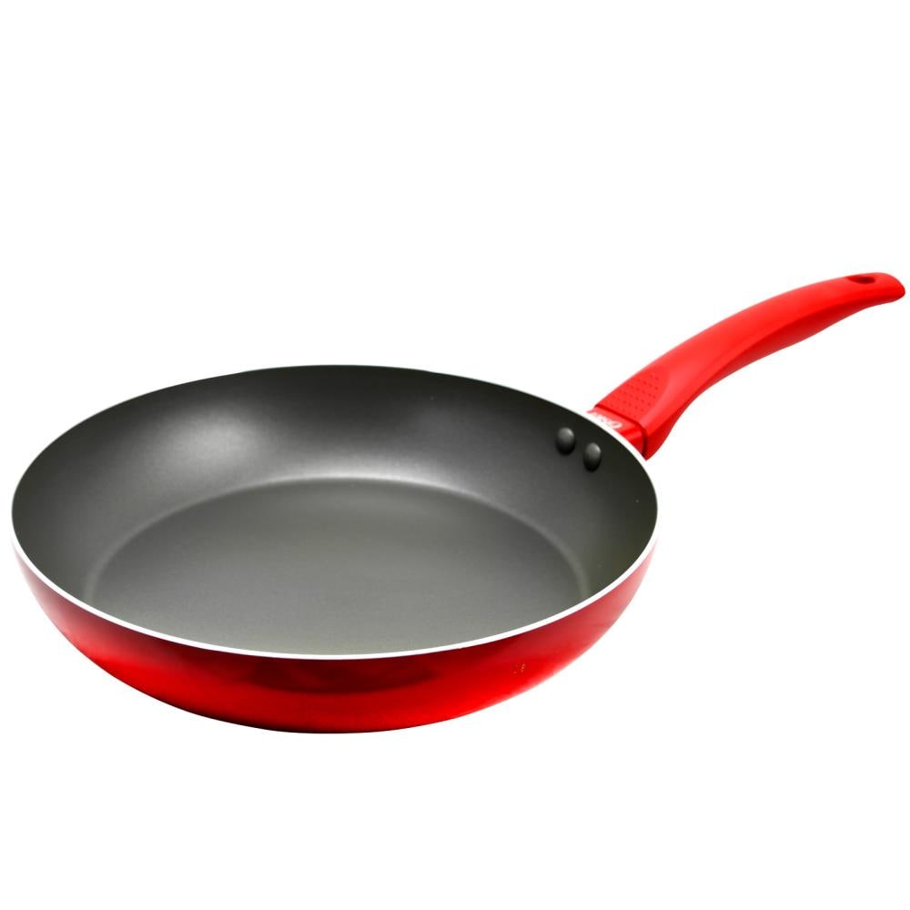 Oster Sato 8 in. Frying Pan in Metallic Red