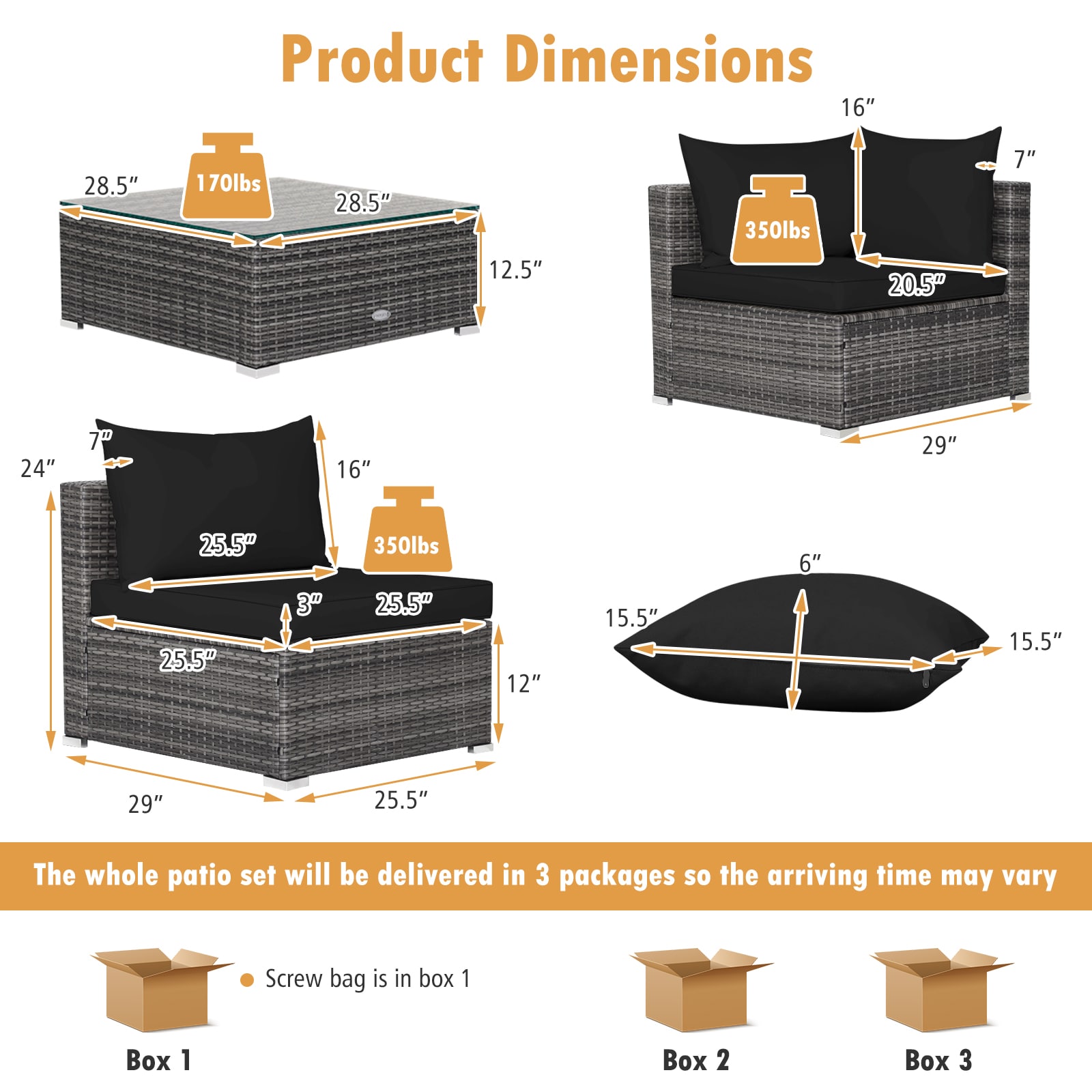 Poinic CWZ70439DK-X Patio-Conversation-Sets - View #3
