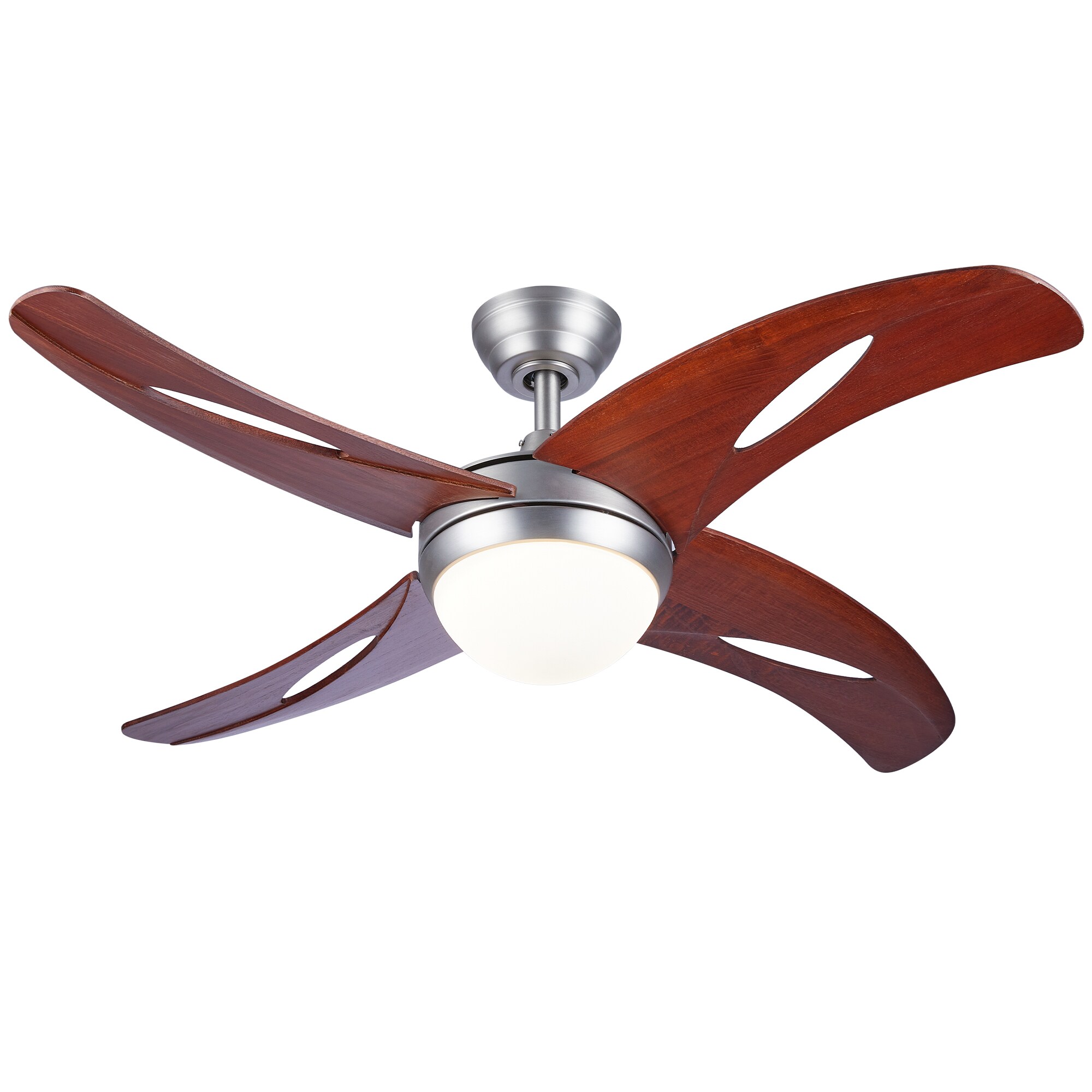 CO-Z 48-in Brushed Nickel Color-changing Integrated LED