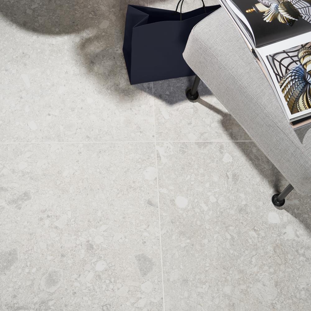 Artmore Tile Venitia Silver 24-in x 24-in Matte Porcelain Stone Look ...