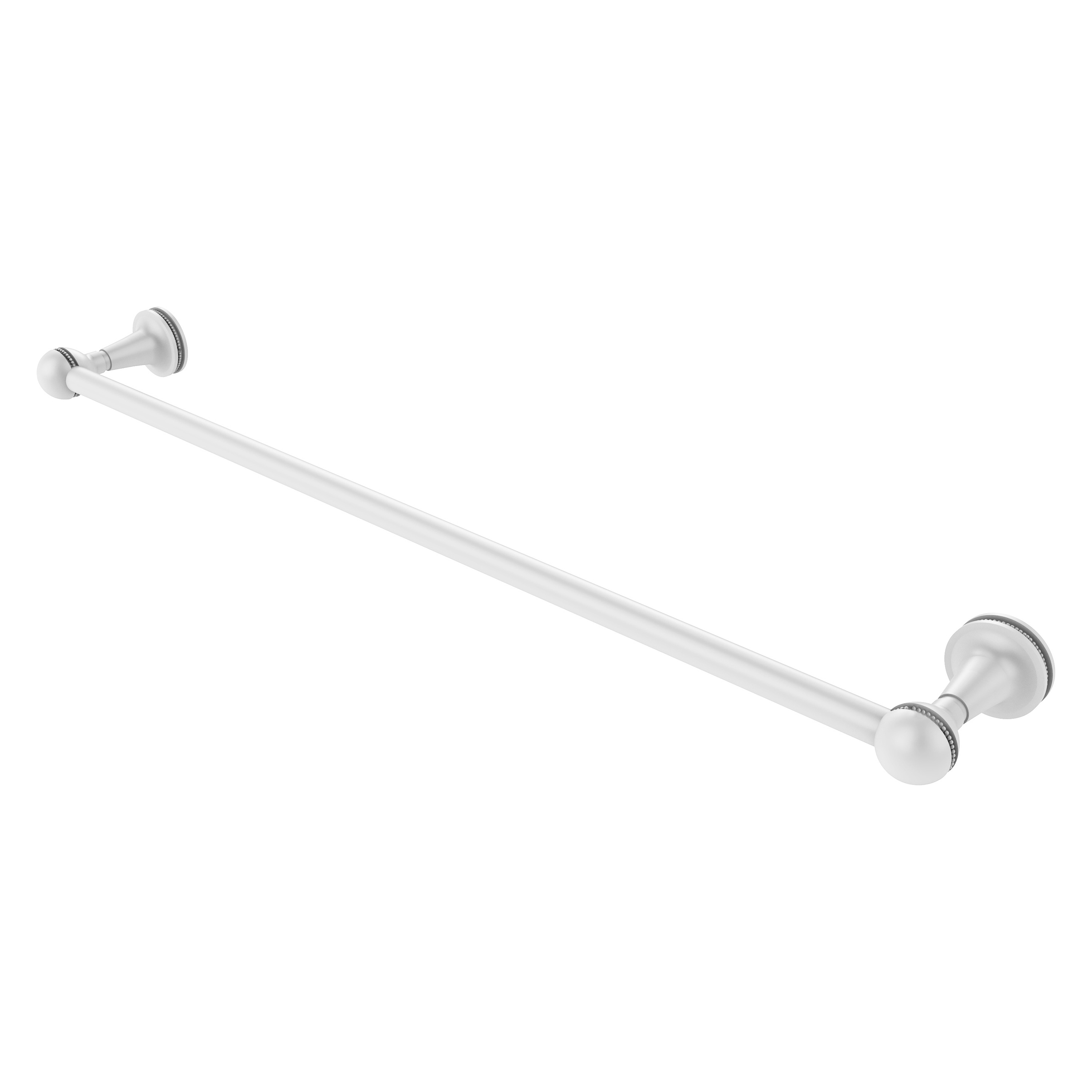 Allied Brass MA-21/24-WHM Mambo 24-in Matte White Wall mount Single Towel Bar