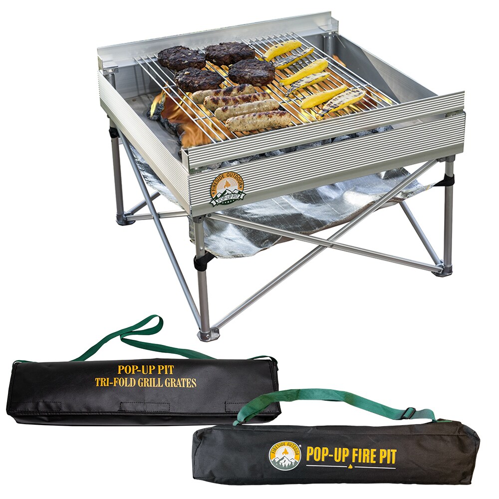 Portable Fire Pit, Fire Pit Grill Kit