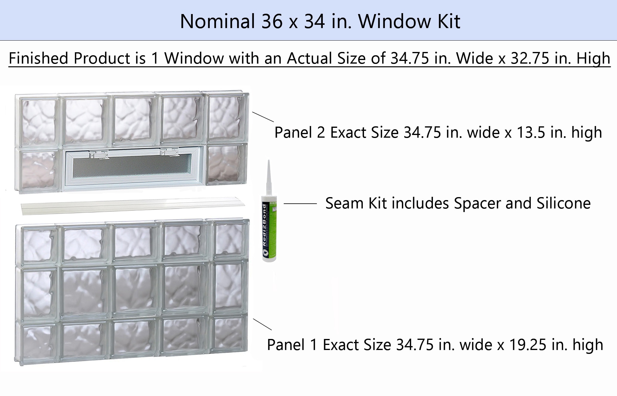 REDI2SET V3634DC Glass-Block-Windows - View #2